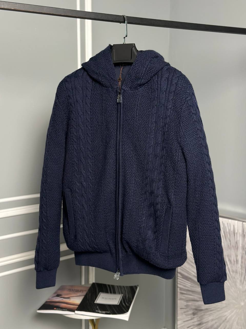 Повседневный бомбер Loro Piana из кашемира и шелка BP-42303 Повседневный бомбер Loro Piana из кашемира и шелка BP-42303