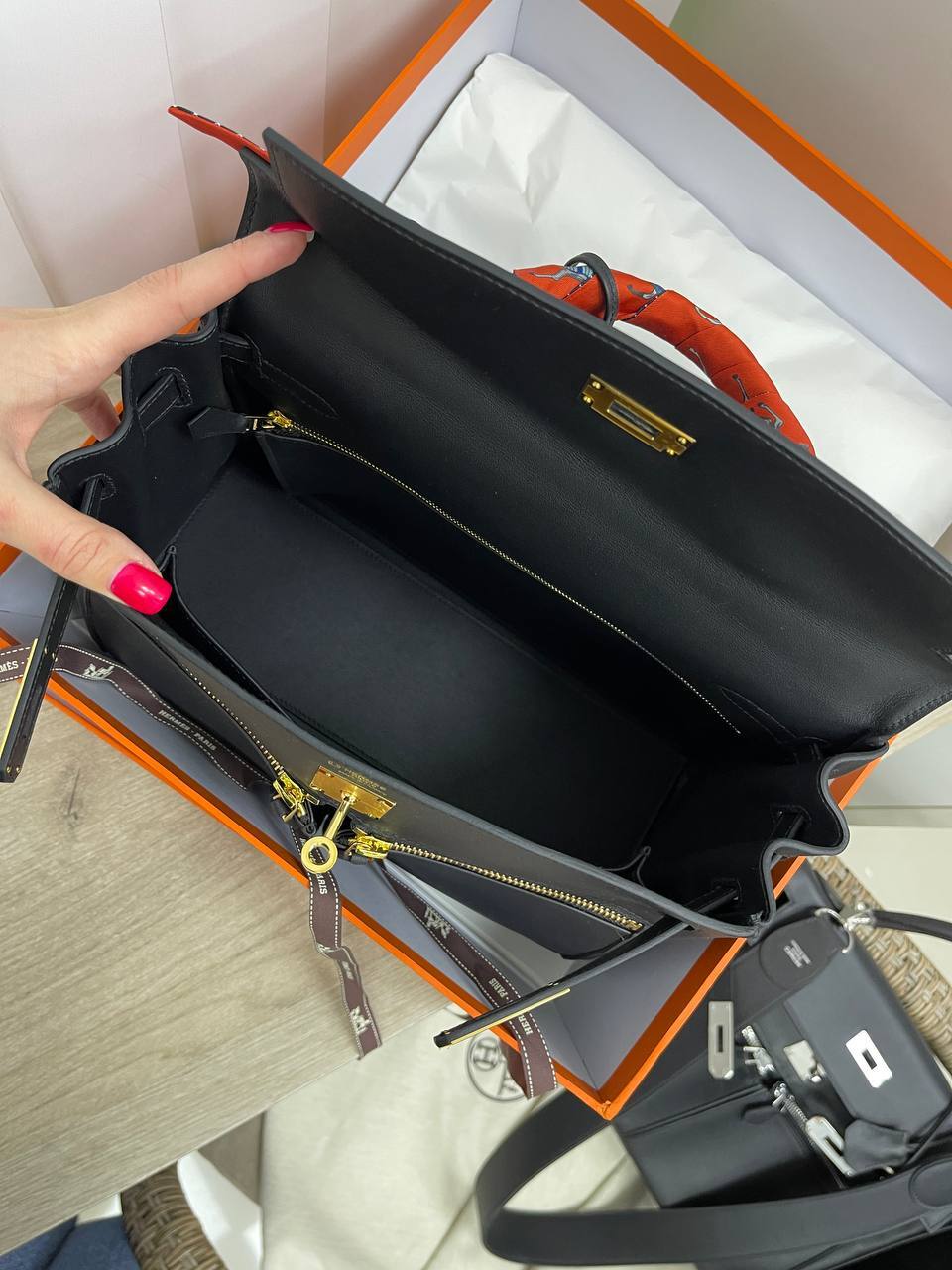 Трендовая женская сумка Kelly Lakis 32 см Hermes BP-31188 Трендовая женская сумка Kelly Lakis 32 см Hermes BP-31188