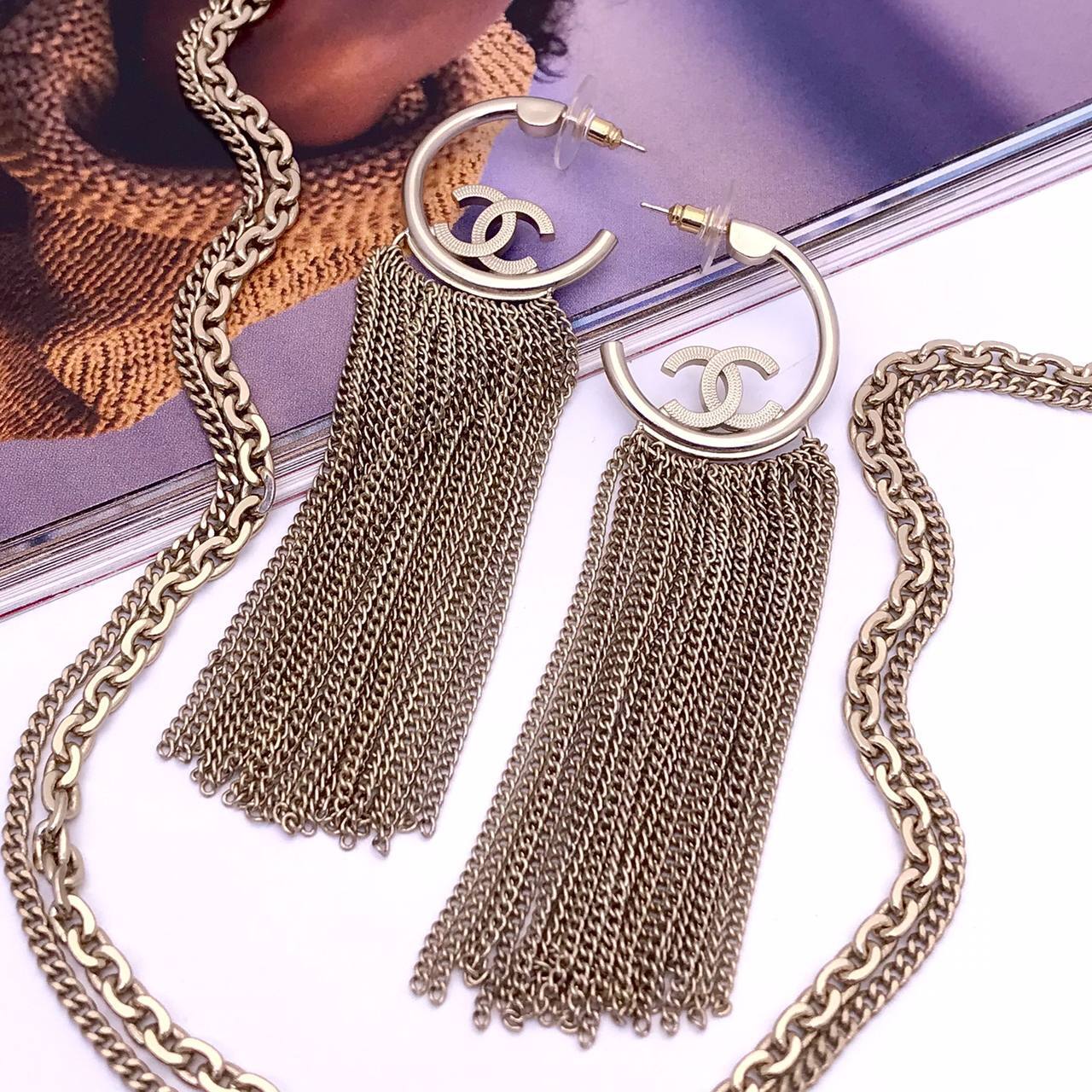 Серьги Chanel премиум BP-27306 Серьги Chanel премиум BP-27306