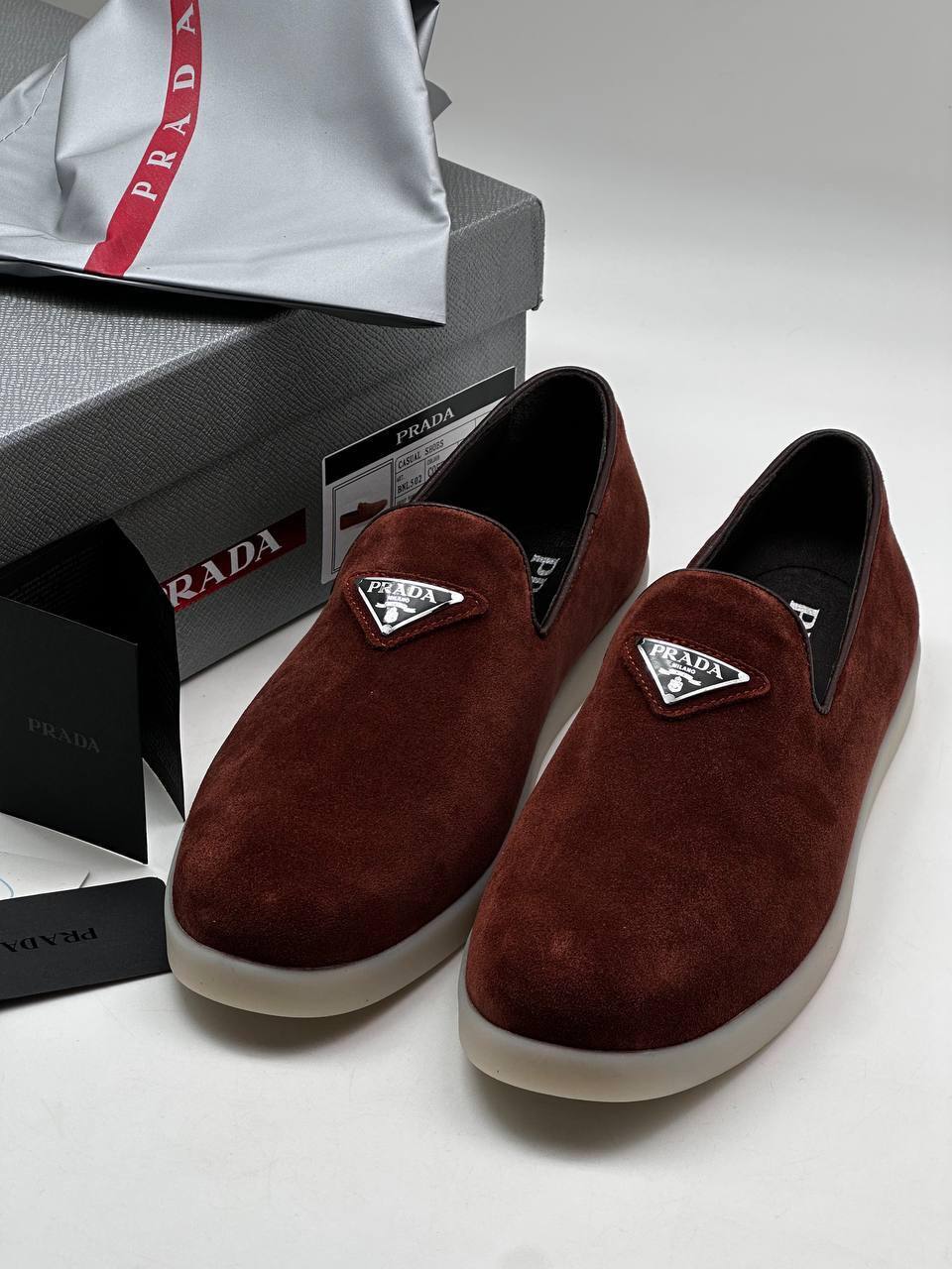 Слипоны стильные Prada BP-39695 Слипоны стильные Prada BP-39695