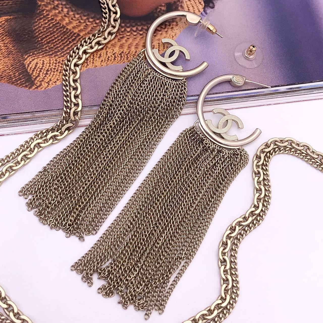 Серьги Chanel премиум BP-27306 Серьги Chanel премиум BP-27306