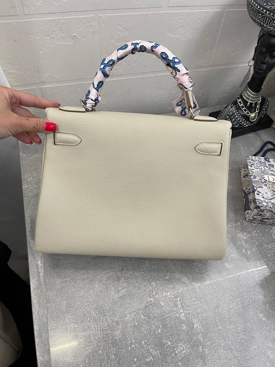 Коллекционная женская сумка Kelly 32 см, PHW Hermes BP-52740 Коллекционная женская сумка Kelly 32 см, PHW Hermes BP-52740