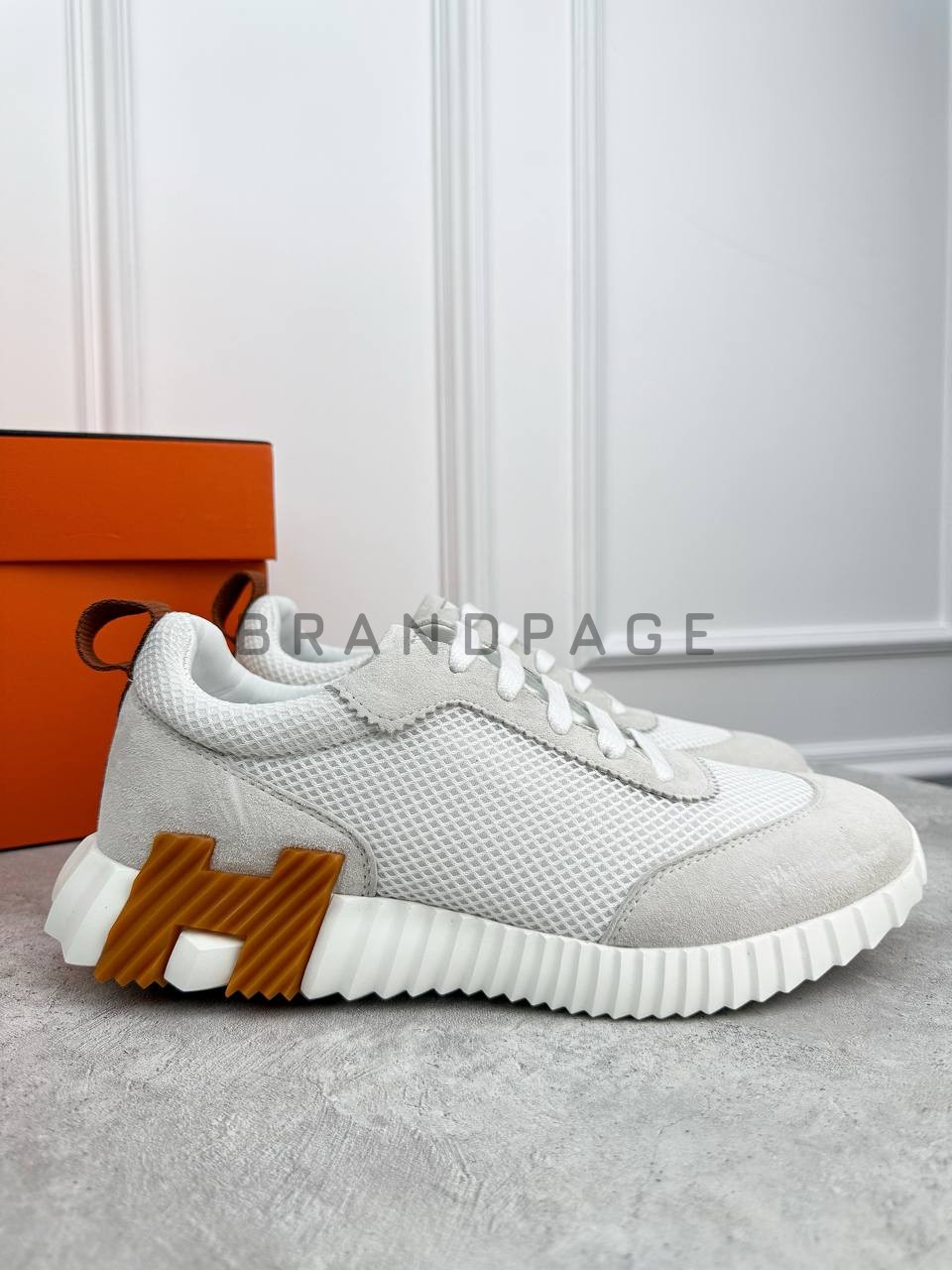 Кожаные кроссовки Brioni BPLUX12452 Кожаные кроссовки Brioni BPLUX12452