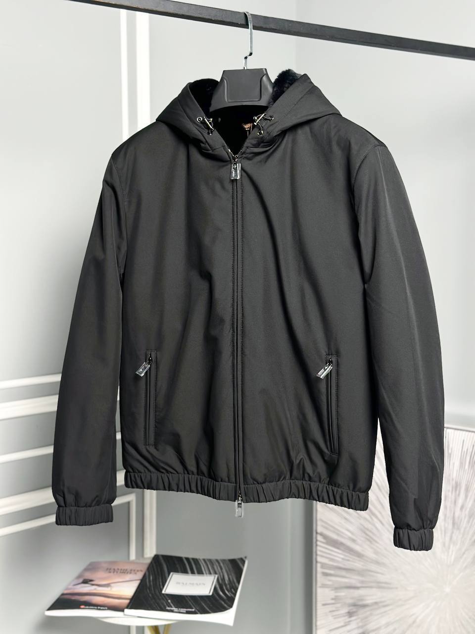 Премиальный бомбер с мехом Loro Piana BP-42300 Премиальный бомбер с мехом Loro Piana BP-42300