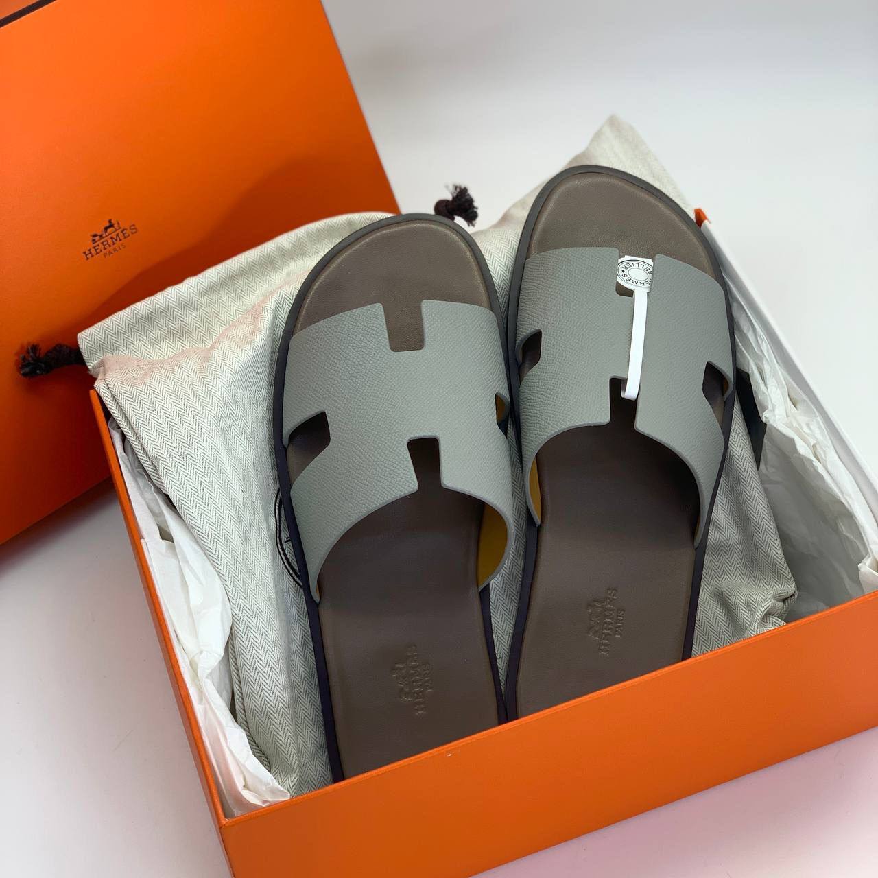 Дизайнерские шлёпанцы Hermes BP-19703 Дизайнерские шлёпанцы Hermes BP-19703