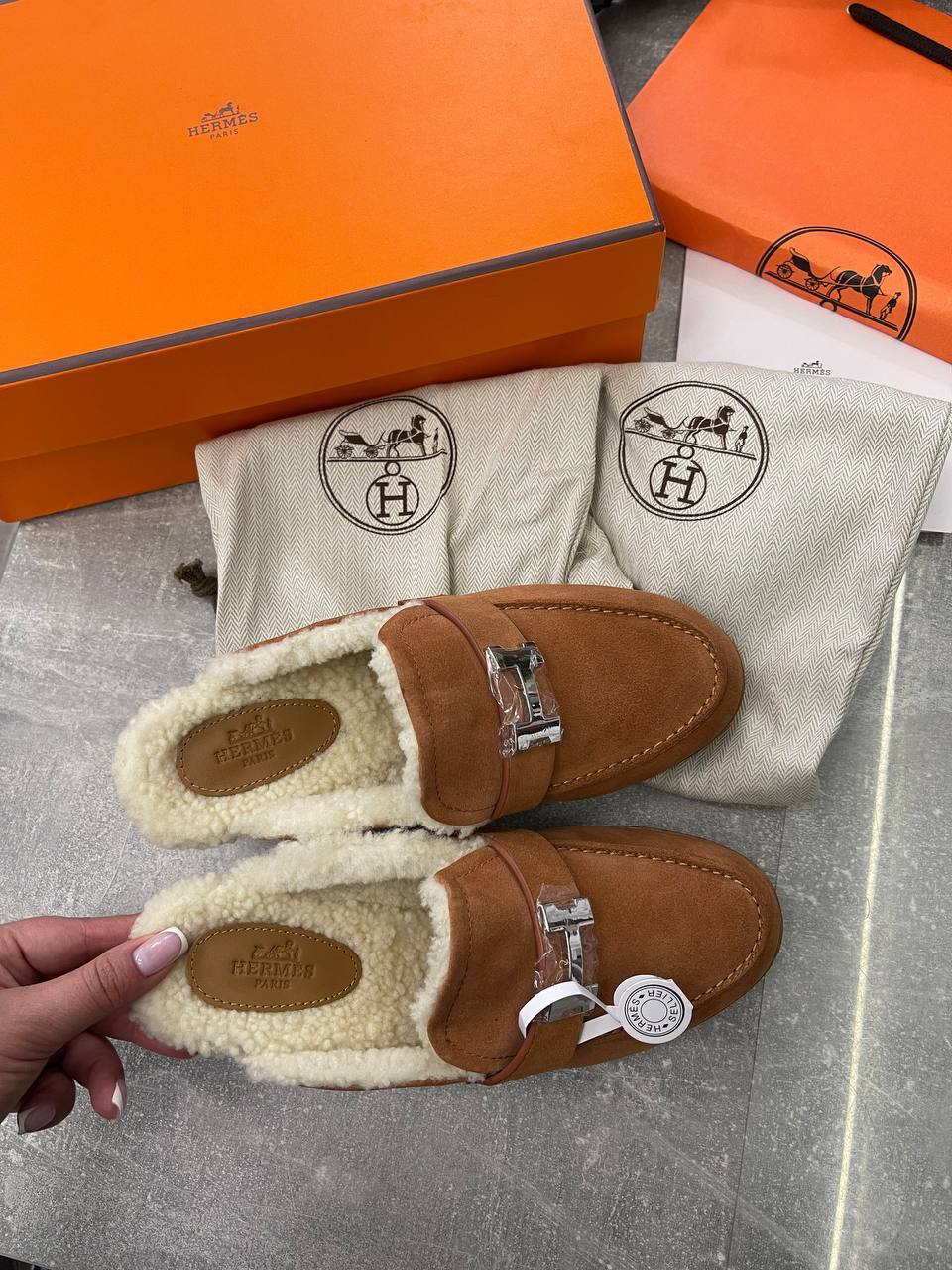 Эксклюзивные мюли Hermes BP-44228 Эксклюзивные мюли Hermes BP-44228