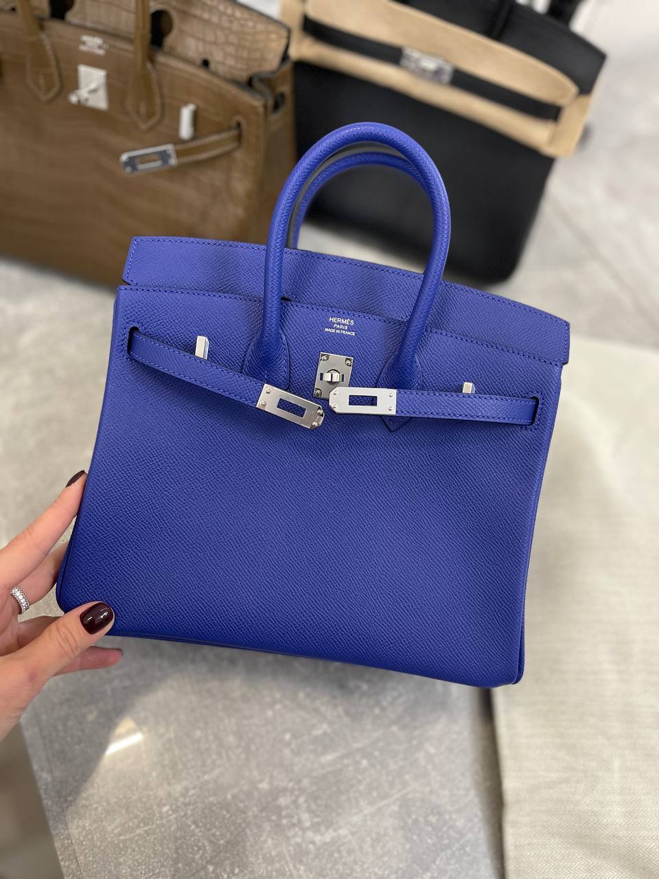 Коллекционная женская сумка Birkin 25 см, Epsom Hermes BP-42138 Коллекционная женская сумка Birkin 25 см, Epsom Hermes BP-42138