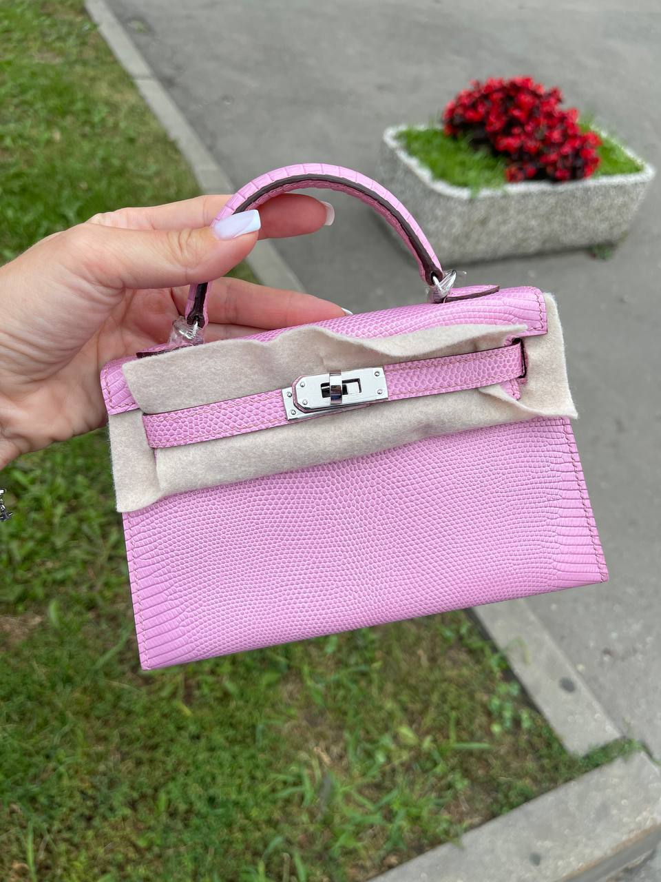 Трендовая сумка Kelly мини женская Lezard, Hermes BP-38157 Трендовая сумка Kelly мини женская Lezard, Hermes BP-38157