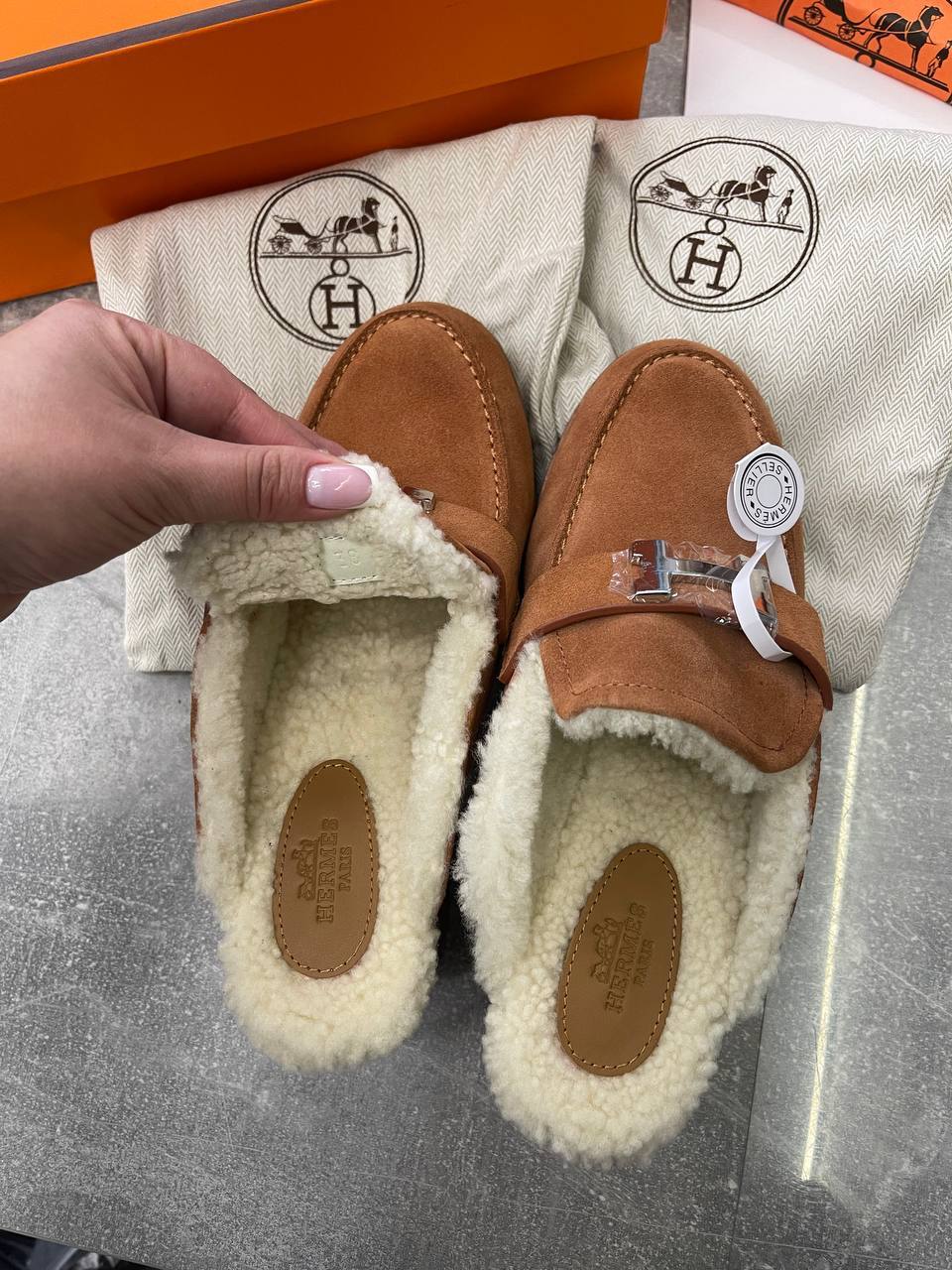 Эксклюзивные мюли Hermes BP-44228 Эксклюзивные мюли Hermes BP-44228