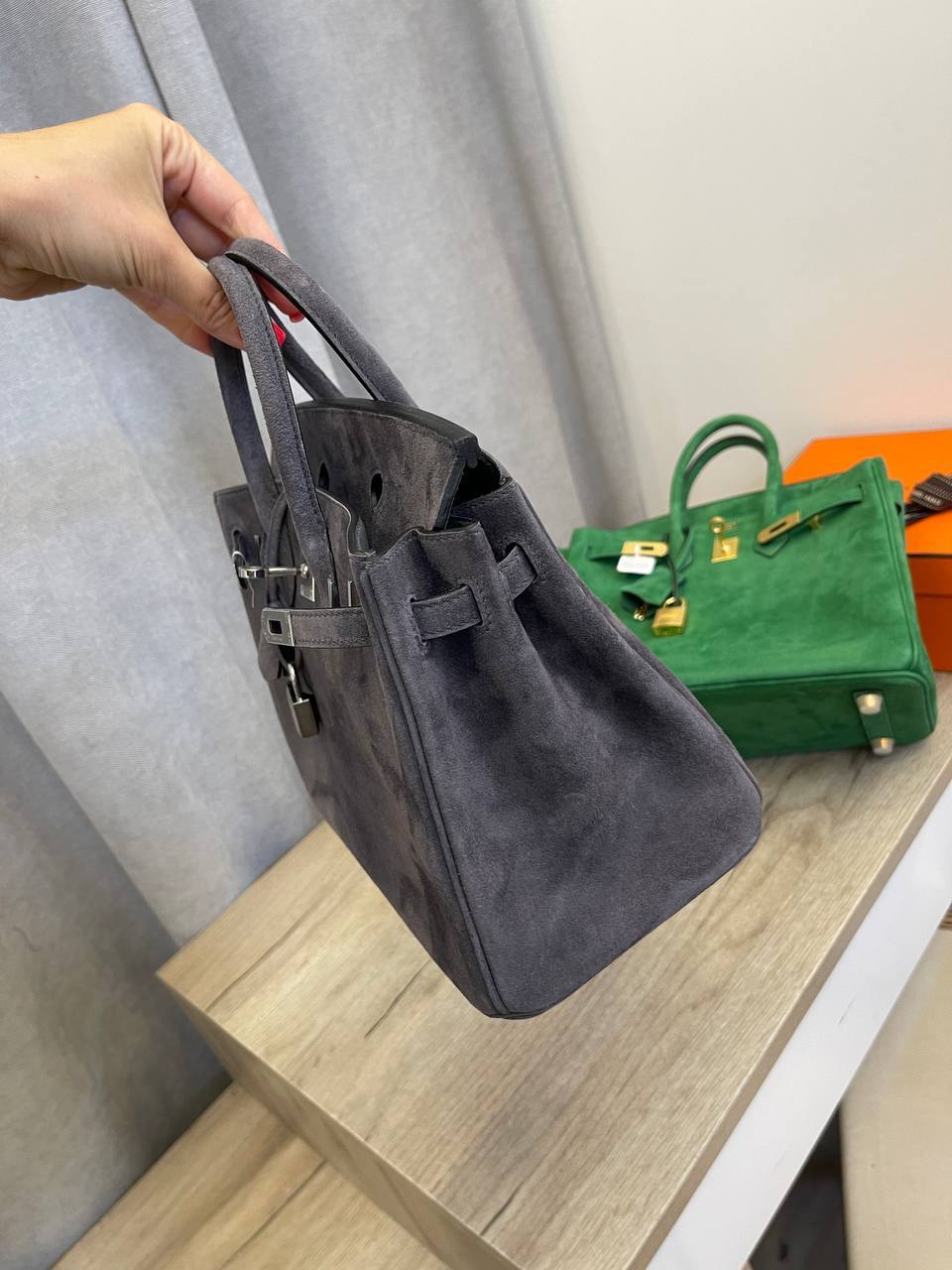 Элитная женская сумка Birkin 25 PHW, Hermes BP-52495 Элитная женская сумка Birkin 25 PHW, Hermes BP-52495