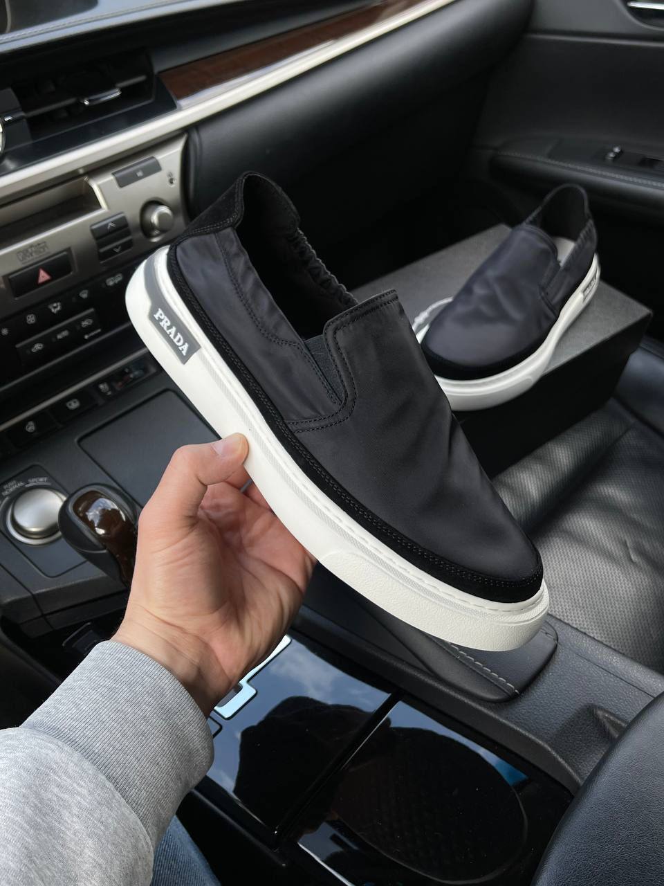 Стильные слипоны Prada BP-47490 Стильные слипоны Prada BP-47490