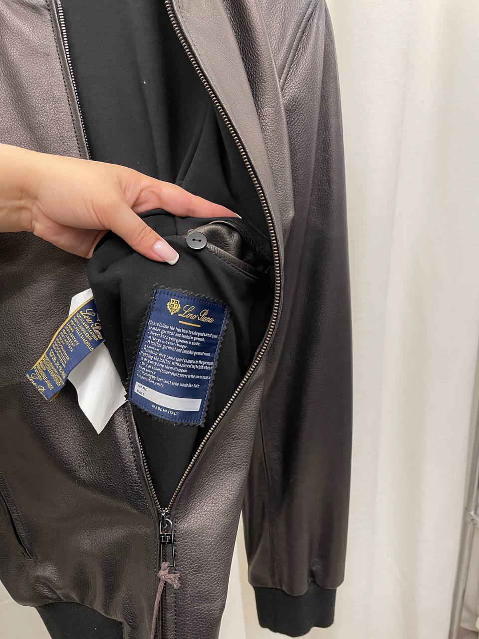 Кожаная премиальная куртка Loro Piana BP-45786 Кожаная премиальная куртка Loro Piana BP-45786