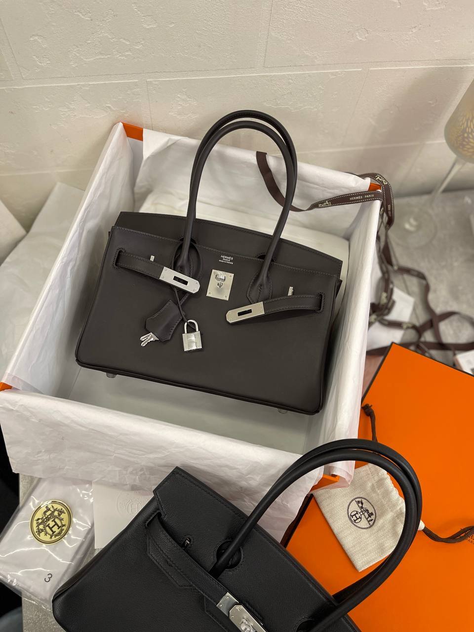 Трендовая сумка женская Birkin 27 см Hermes BP-49747 Трендовая сумка женская Birkin 27 см Hermes BP-49747
