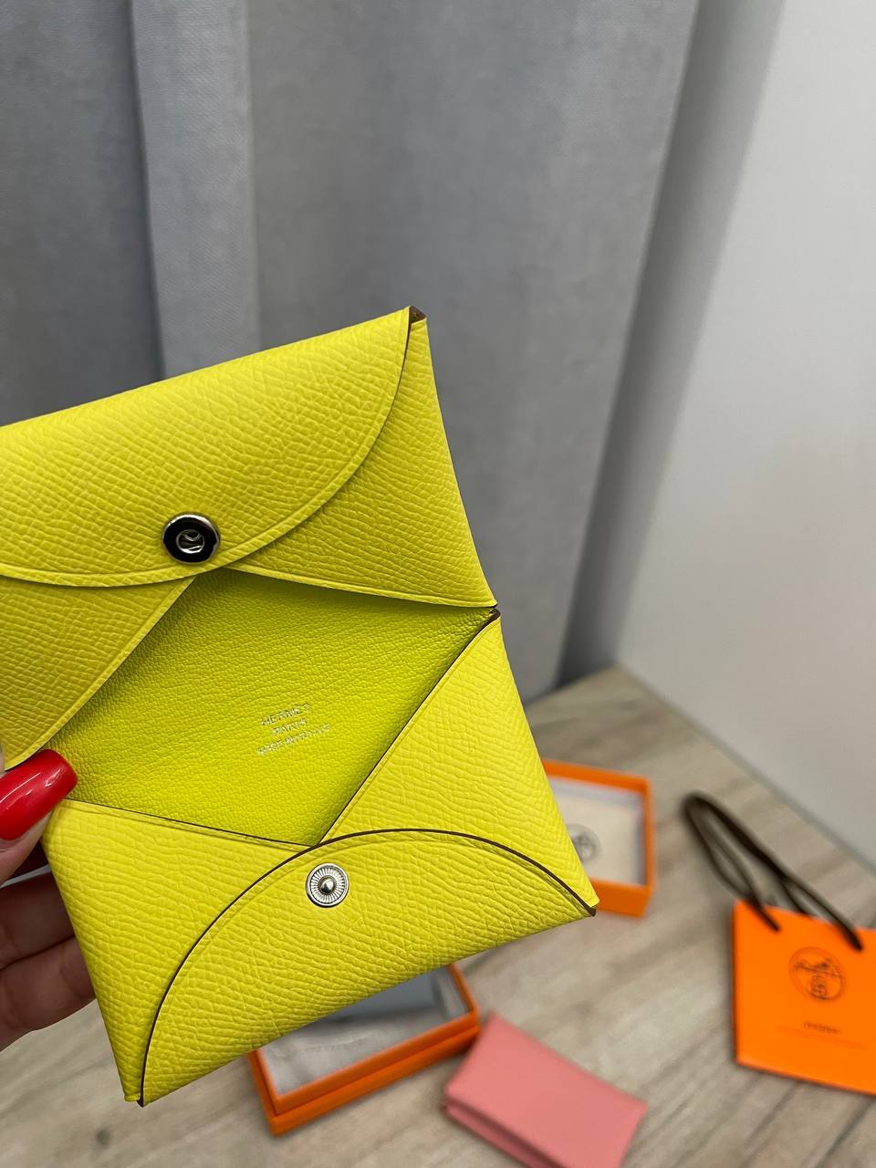 Картхолдер коллекционный Epsom Leather Hermes BP-47601 Картхолдер коллекционный Epsom Leather Hermes BP-47601