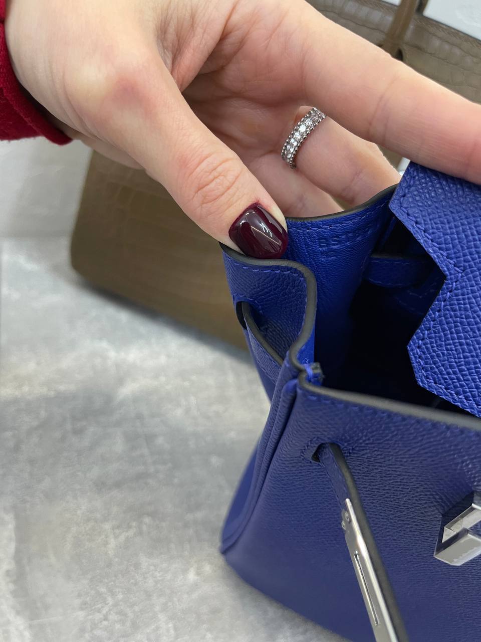 Коллекционная женская сумка Birkin 25 см, Epsom Hermes BP-42138 Коллекционная женская сумка Birkin 25 см, Epsom Hermes BP-42138