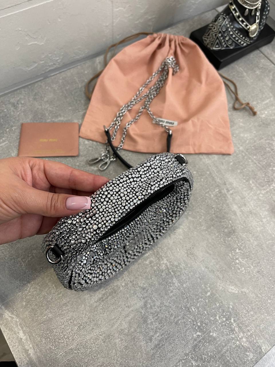 Модная женская сумка 18 см Miu Miu BP-48927 Модная женская сумка 18 см Miu Miu BP-48927