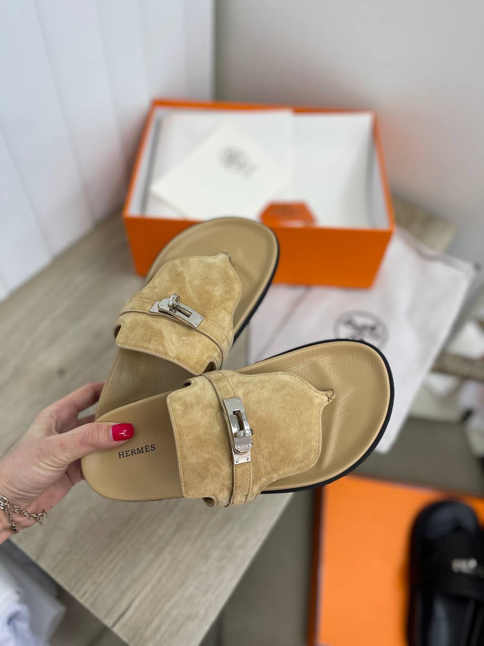 Сандалии люкс Hermes BP-31233 Сандалии люкс Hermes BP-31233