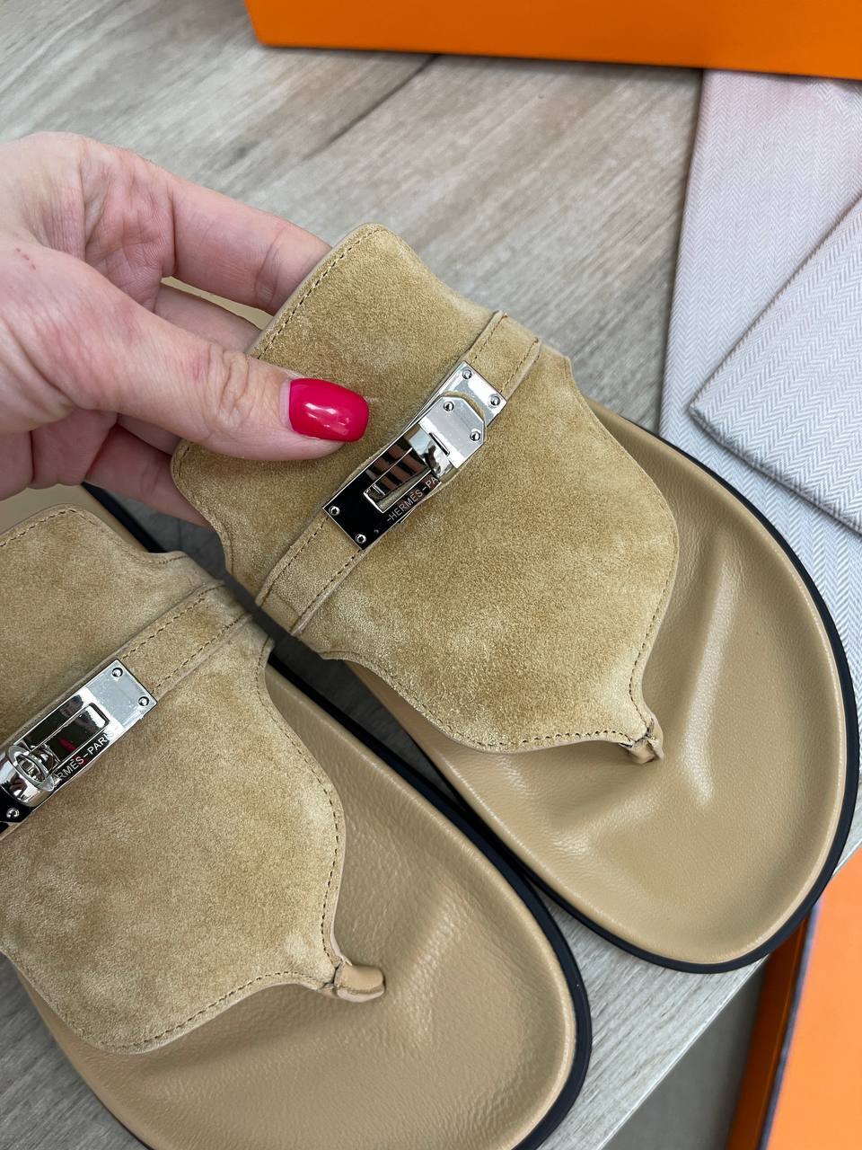 Сандалии люкс Hermes BP-31233 Сандалии люкс Hermes BP-31233