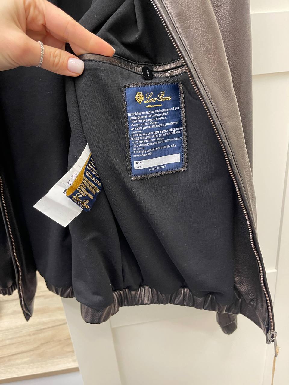 Кожаная мужская куртка Loro Piana BP-45784 Кожаная мужская куртка Loro Piana BP-45784