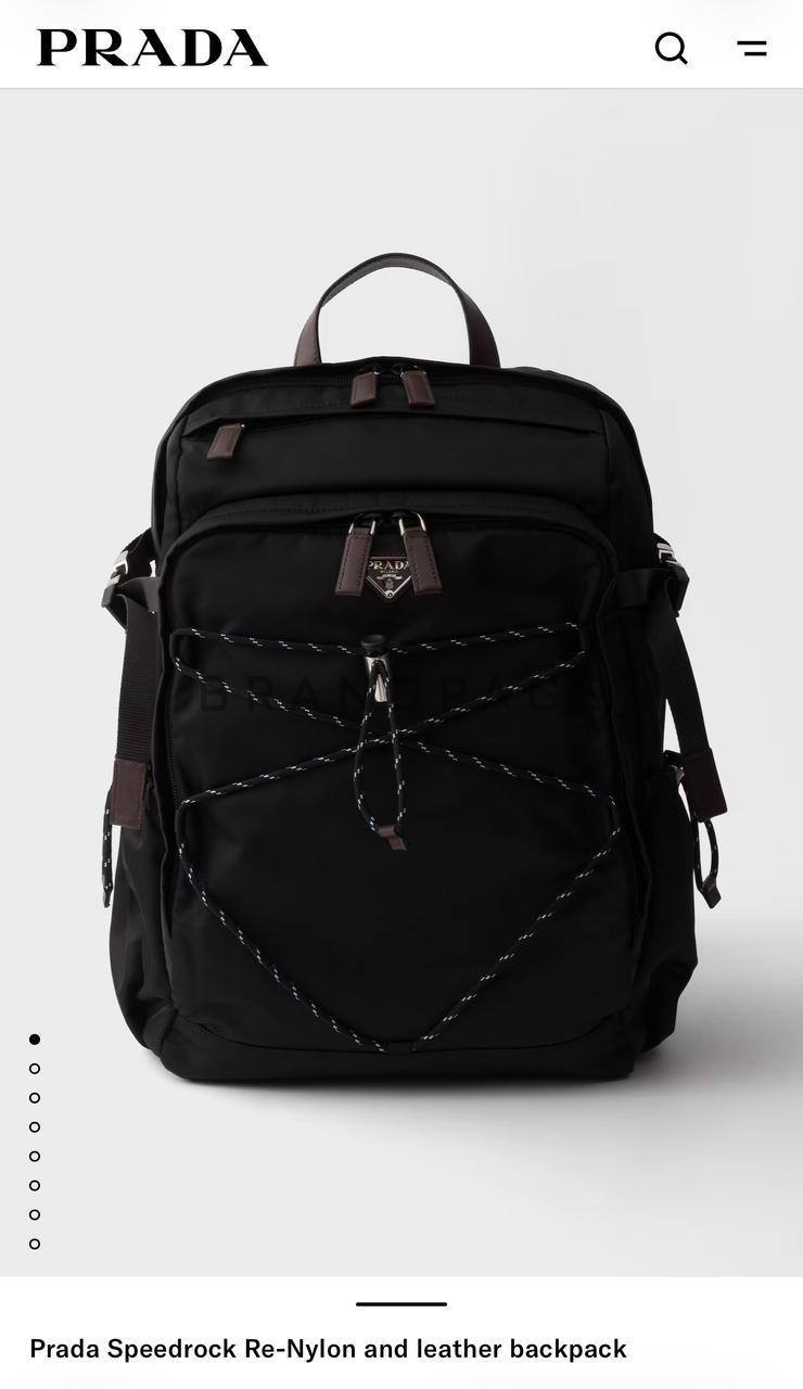 Рюкзак с подкладкой из Re-Nylon Prada BPLUX12604 Рюкзак с подкладкой из Re-Nylon Prada BPLUX12604