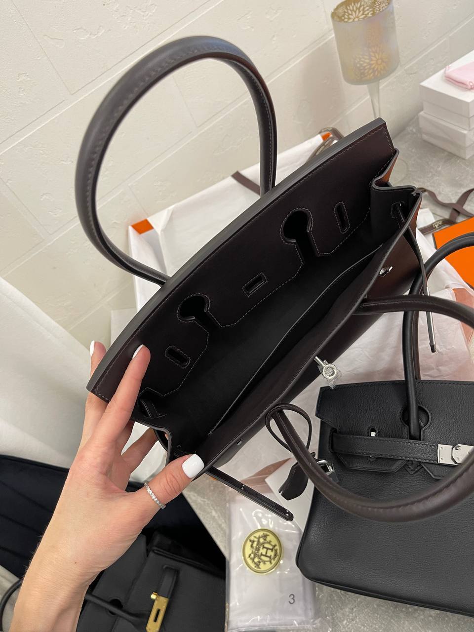 Трендовая сумка женская Birkin 27 см Hermes BP-49747 Трендовая сумка женская Birkin 27 см Hermes BP-49747