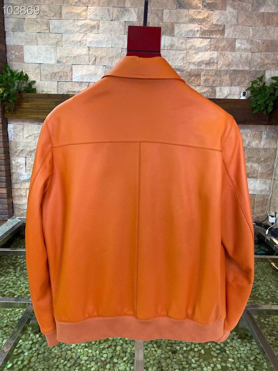 Куртка мужская оранжевая Hermes BP-18466 Куртка мужская оранжевая Hermes BP-18466