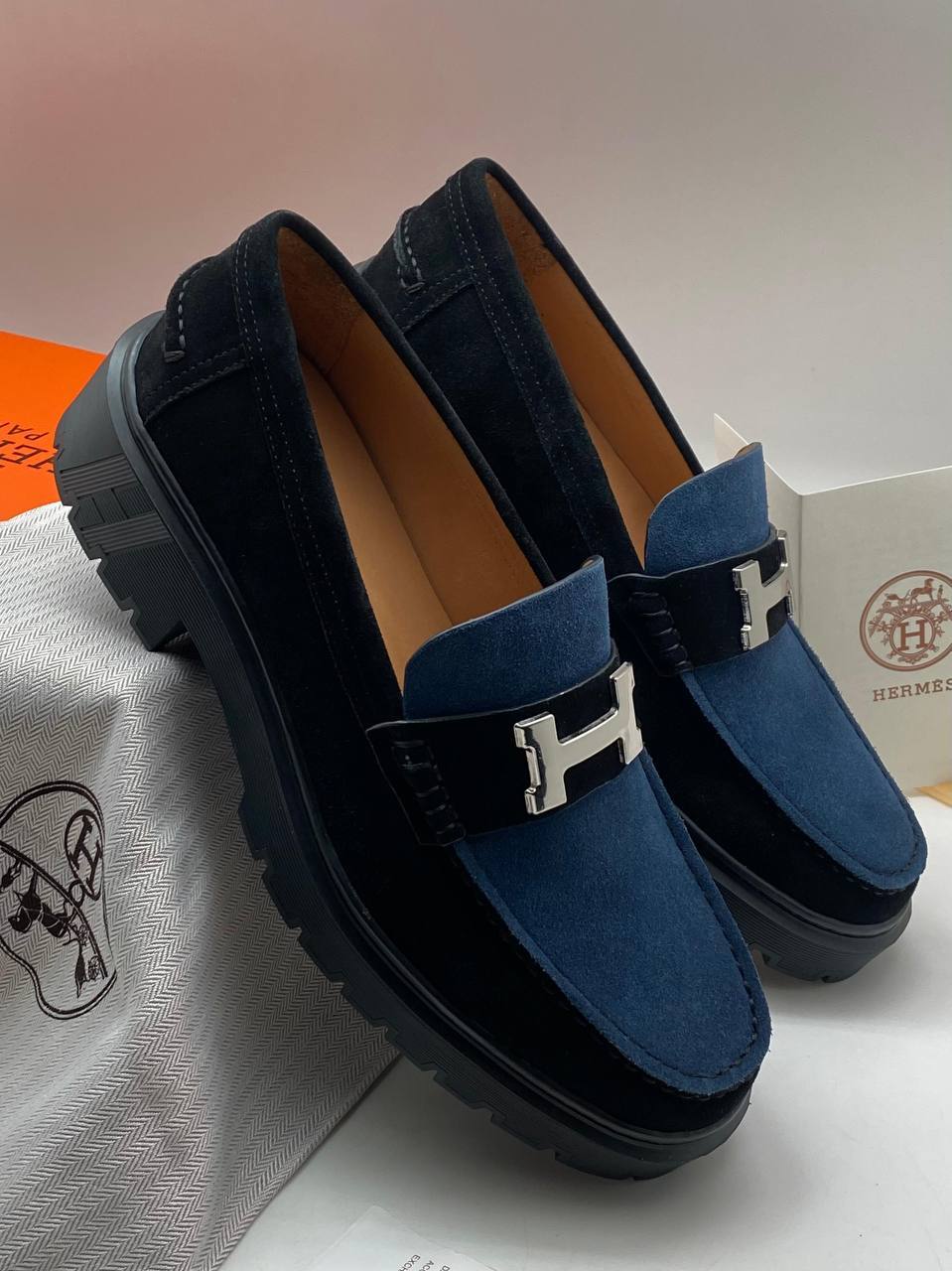 Модные лоферы Hermes BP-41828 Модные лоферы Hermes BP-41828