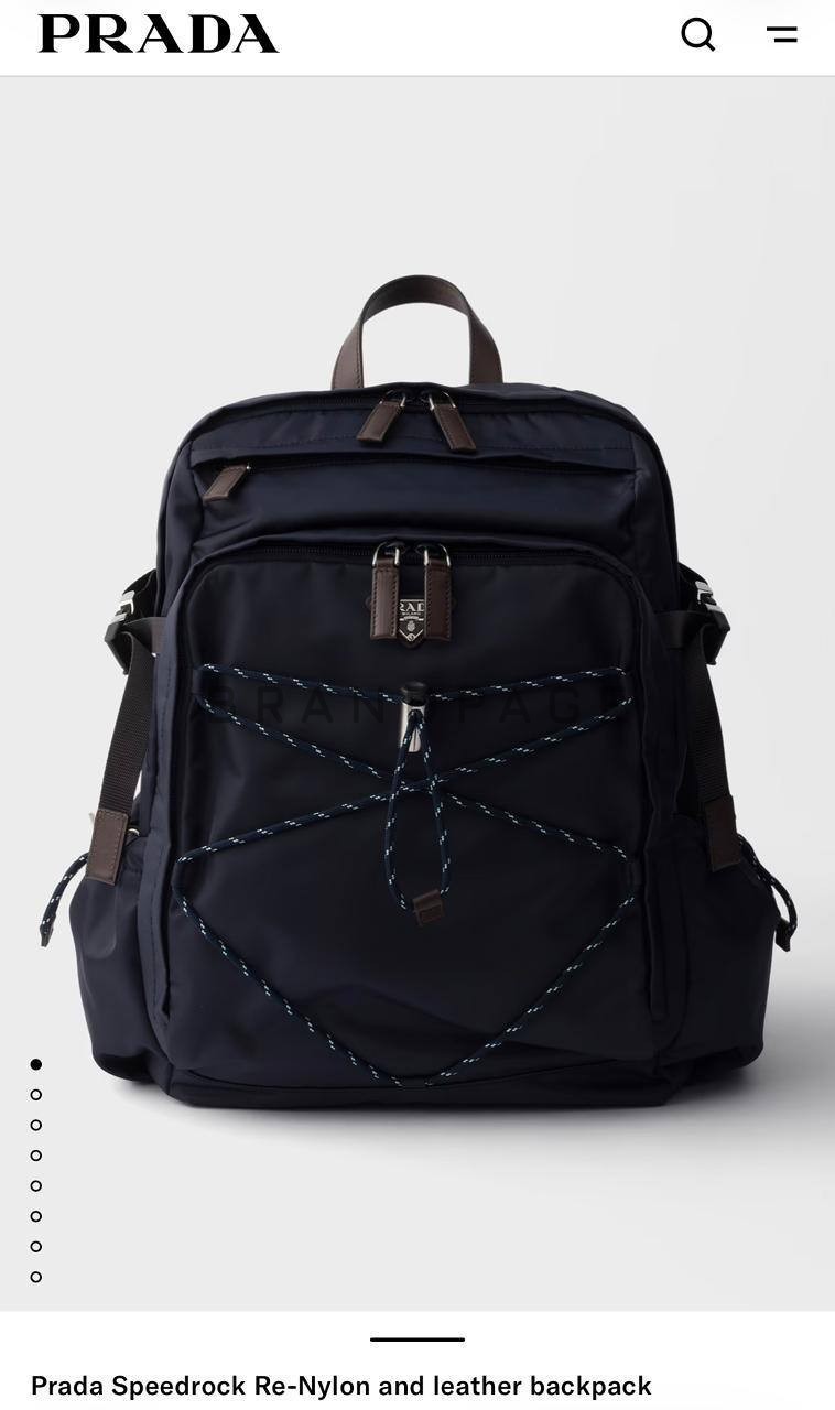 Рюкзак с подкладкой из Re-Nylon Prada BPLUX12604 Рюкзак с подкладкой из Re-Nylon Prada BPLUX12604