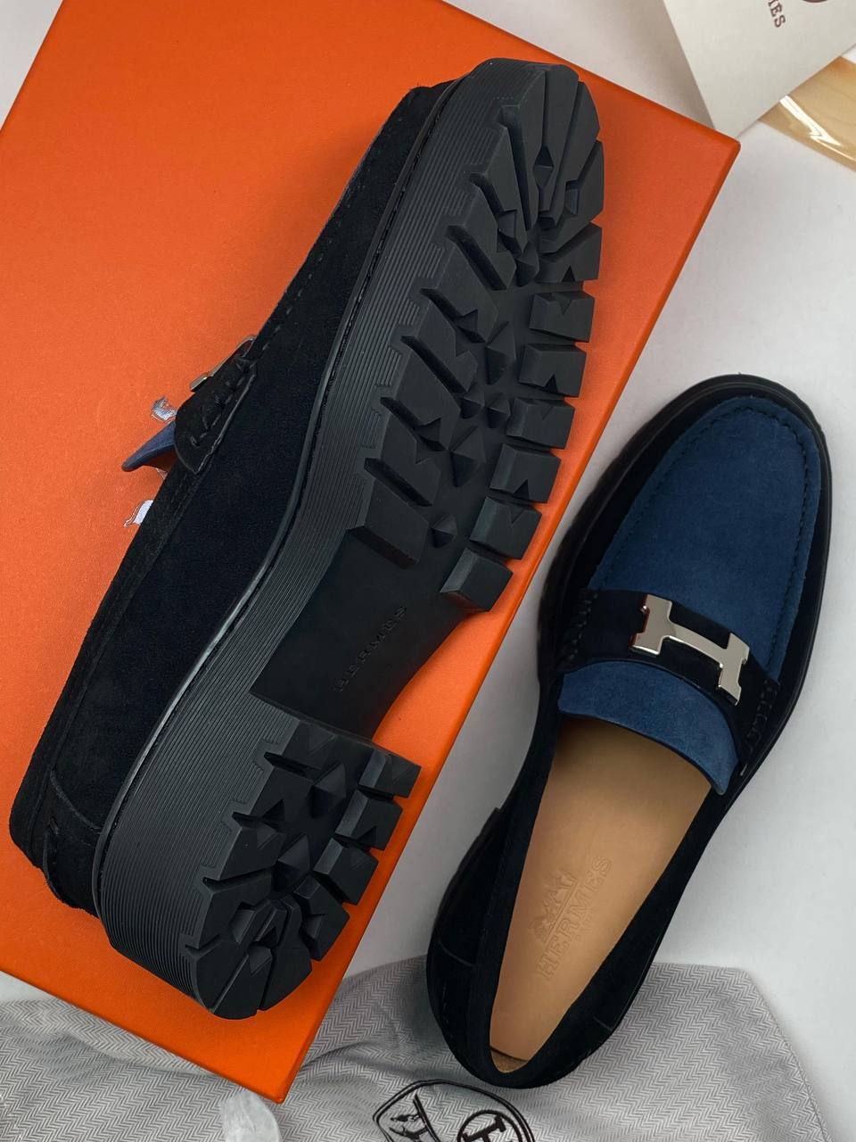 Модные лоферы Hermes BP-41828 Модные лоферы Hermes BP-41828