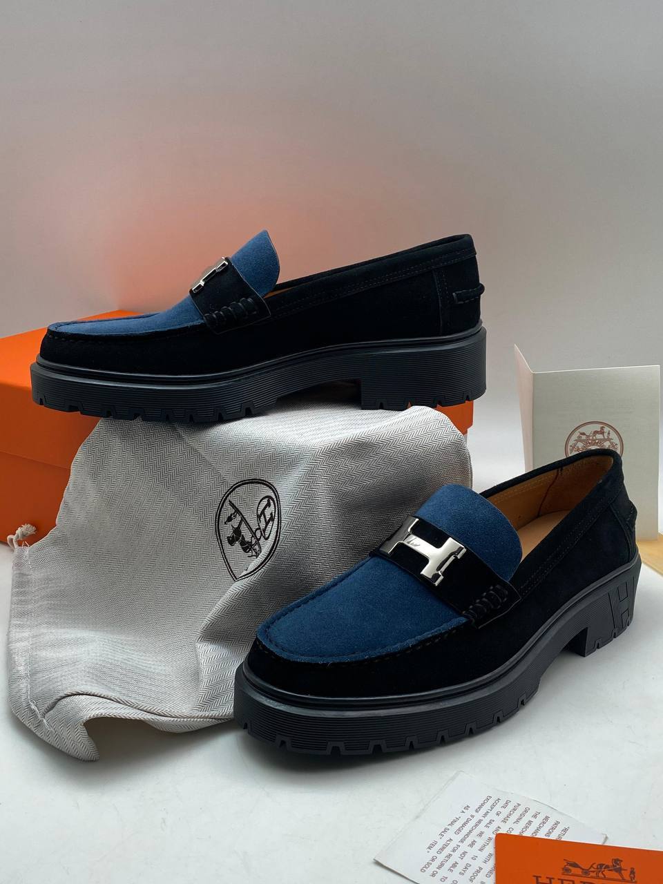 Модные лоферы Hermes BP-41828 Модные лоферы Hermes BP-41828