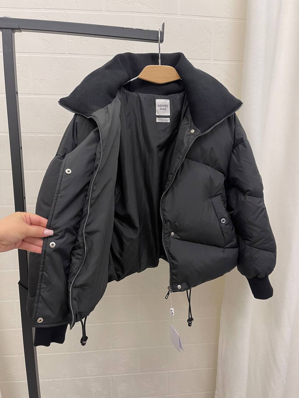 Пуховик Hermes BP-43185 эксклюзив Пуховик Hermes BP-43185 эксклюзив