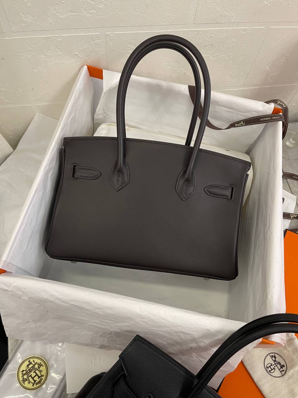Трендовая сумка женская Birkin 27 см Hermes BP-49747 Трендовая сумка женская Birkin 27 см Hermes BP-49747