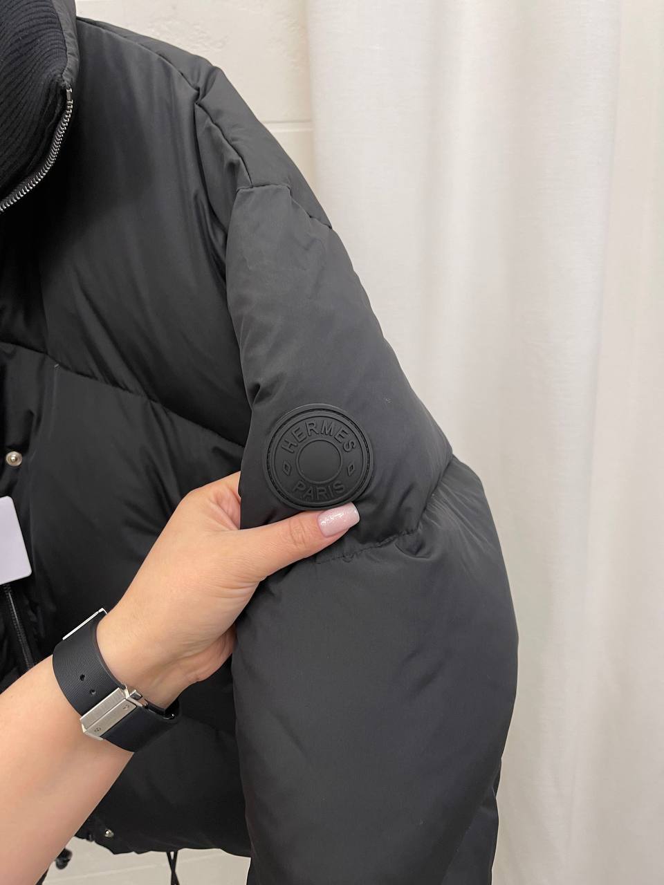 Пуховик Hermes BP-43185 эксклюзив Пуховик Hermes BP-43185 эксклюзив