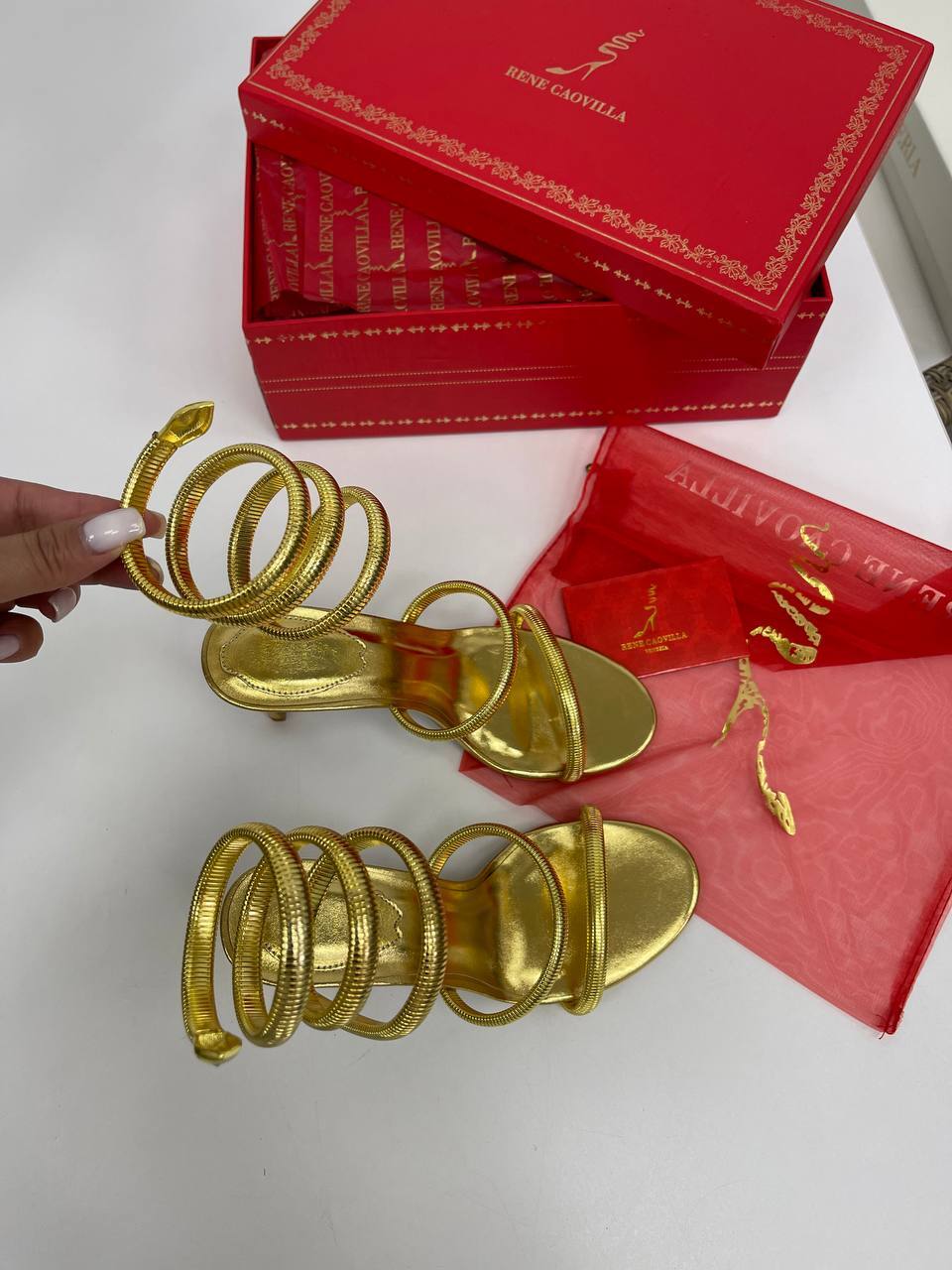 Босоножки премиум Rene Caovilla BP-34119 Босоножки премиум Rene Caovilla BP-34119