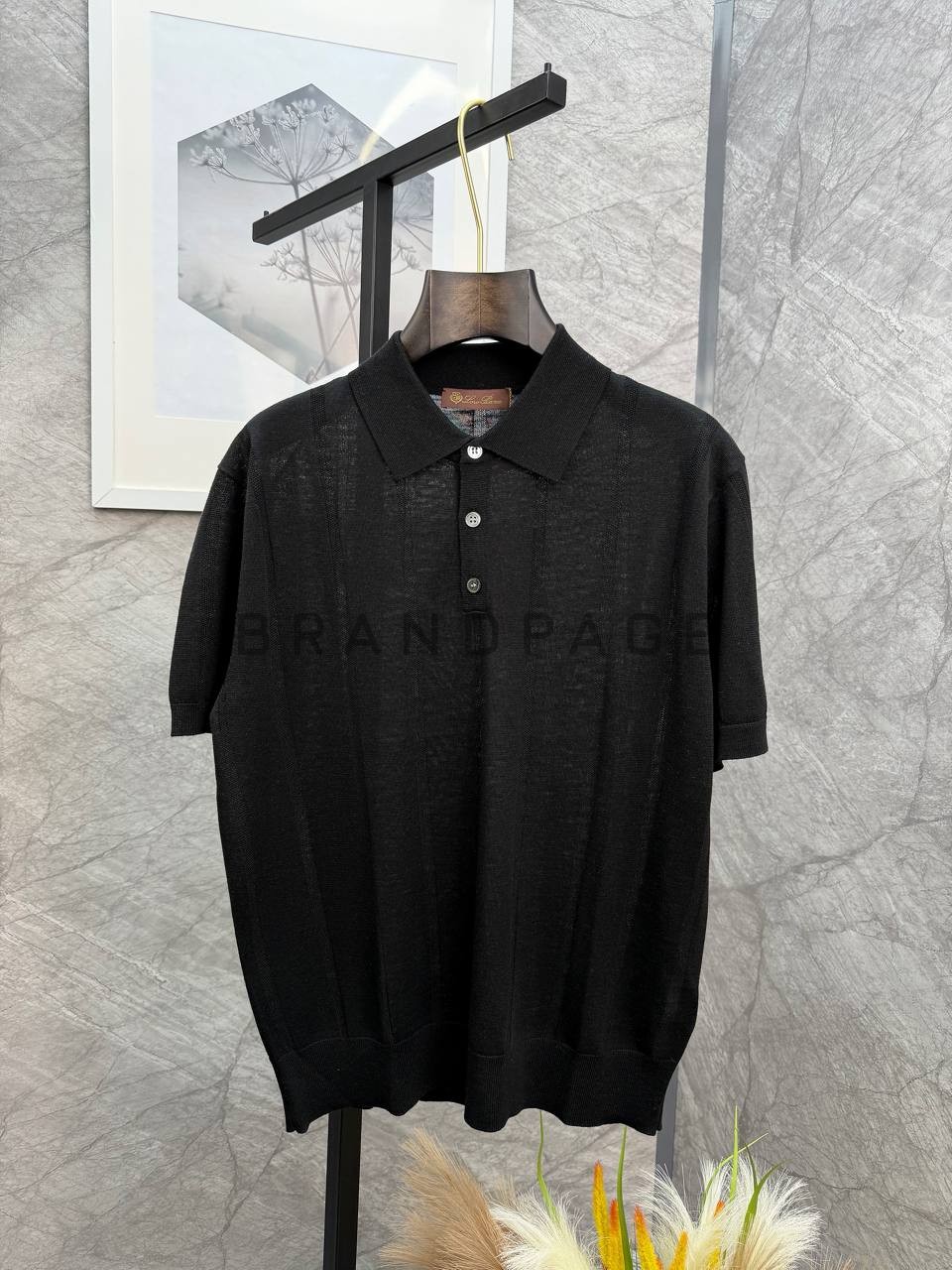 Поло из льняной смеси Loro Piana BPLUX13037