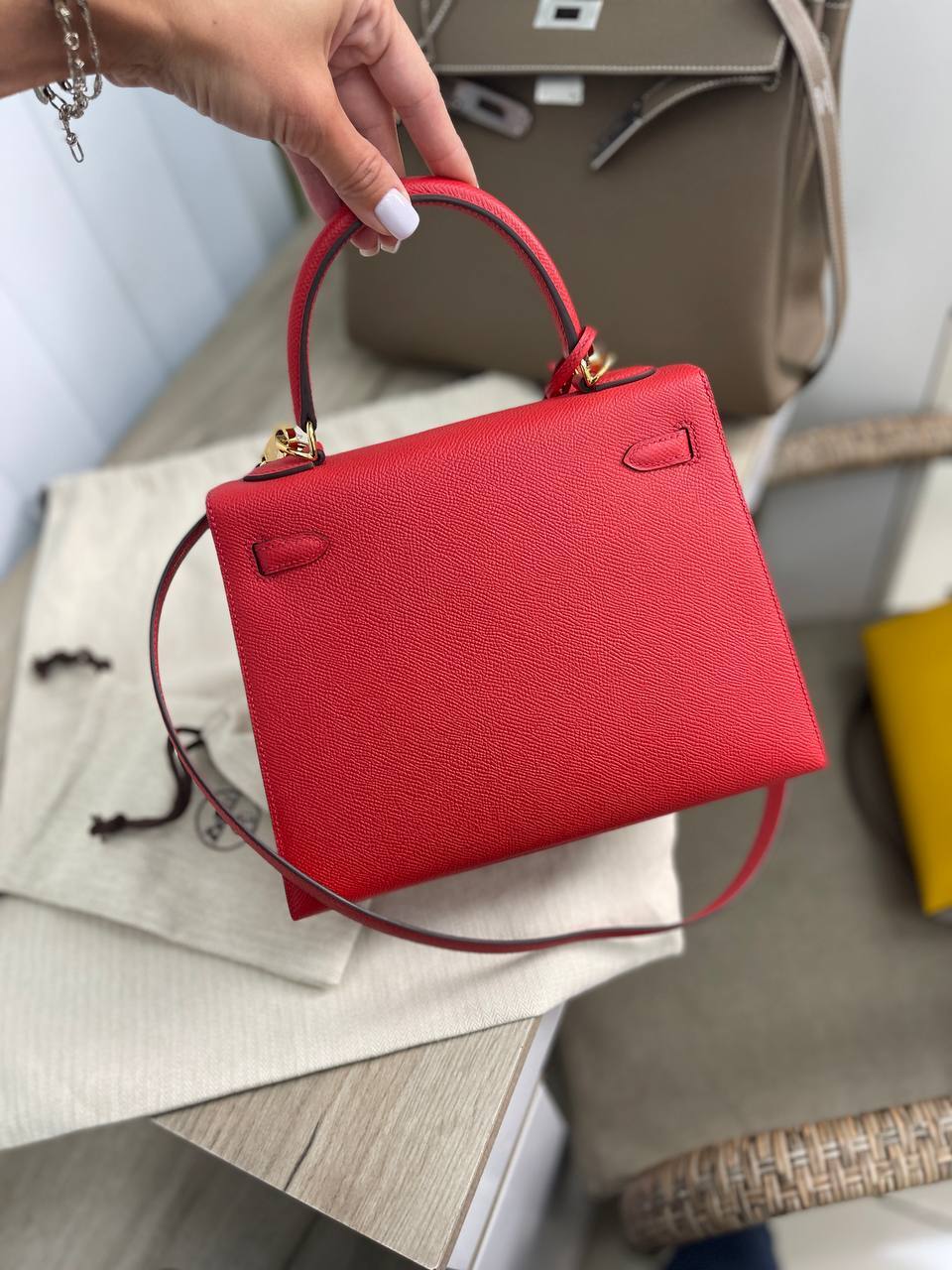 Элитная женская сумка Kelly 25 см, Epsom Hermes BP-17429 Элитная женская сумка Kelly 25 см, Epsom Hermes BP-17429