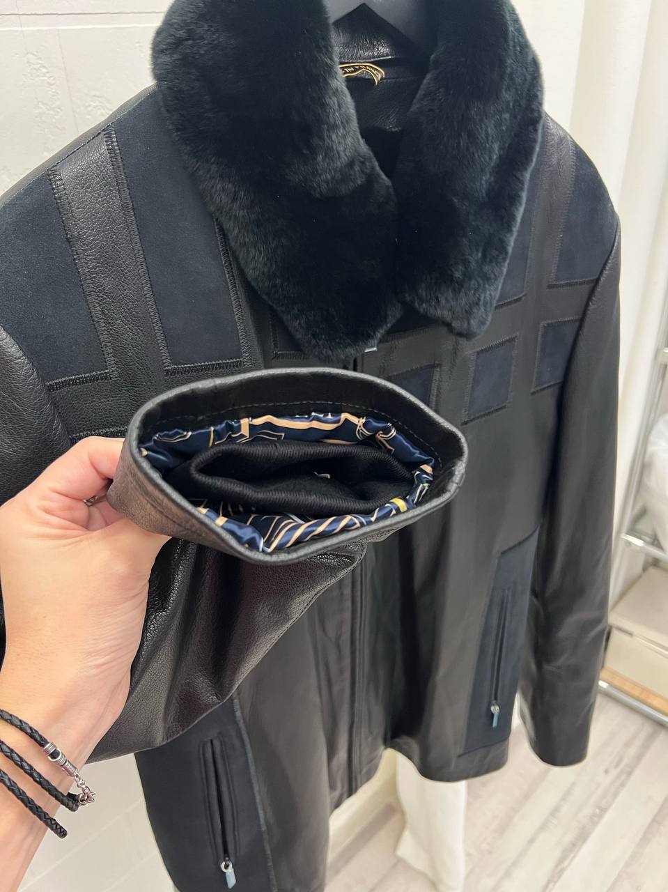 Кожаная черная куртка Zilli BP-43191 Кожаная черная куртка Zilli BP-43191