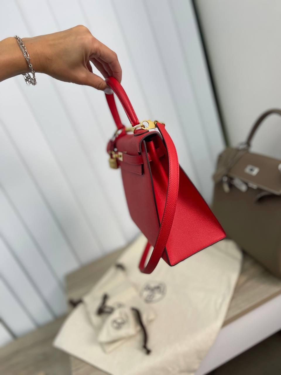 Элитная женская сумка Kelly 25 см, Epsom Hermes BP-17429 Элитная женская сумка Kelly 25 см, Epsom Hermes BP-17429