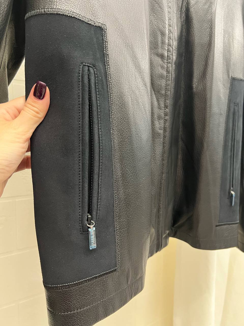 Кожаная черная куртка Zilli BP-43191 Кожаная черная куртка Zilli BP-43191