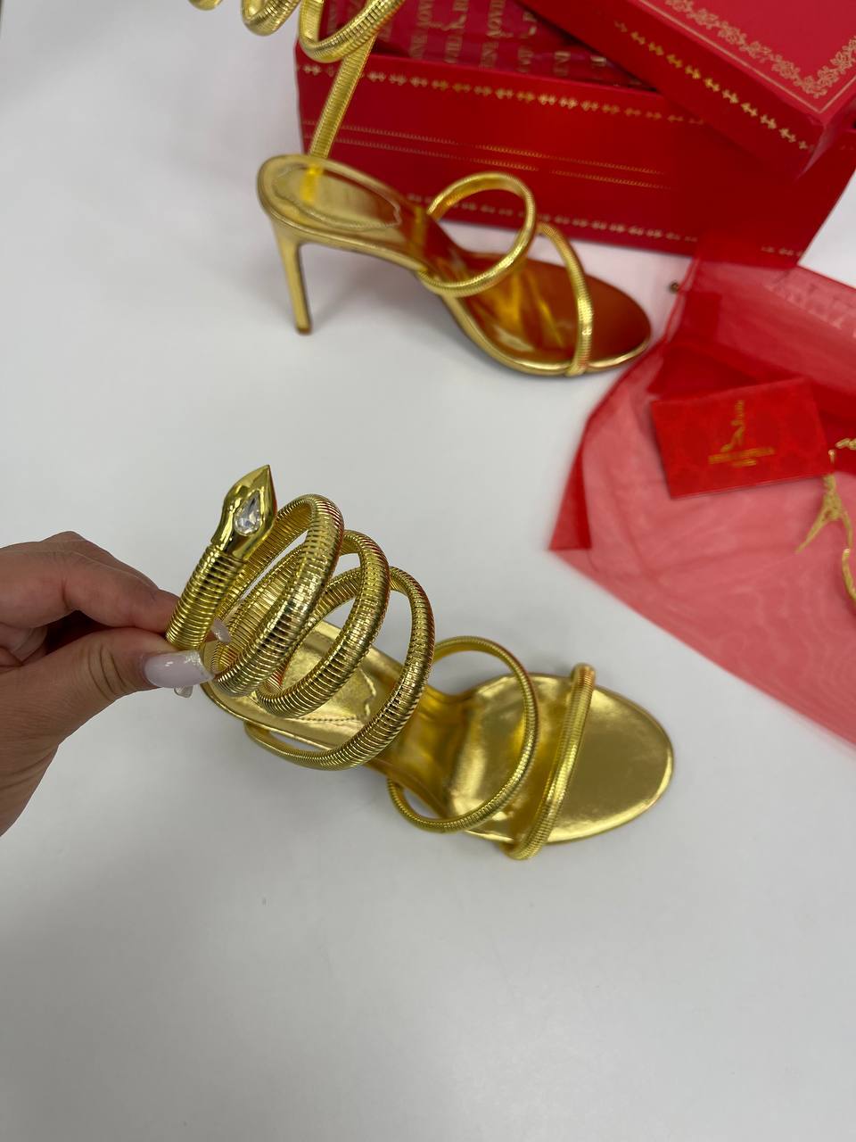 Босоножки премиум Rene Caovilla BP-34119 Босоножки премиум Rene Caovilla BP-34119