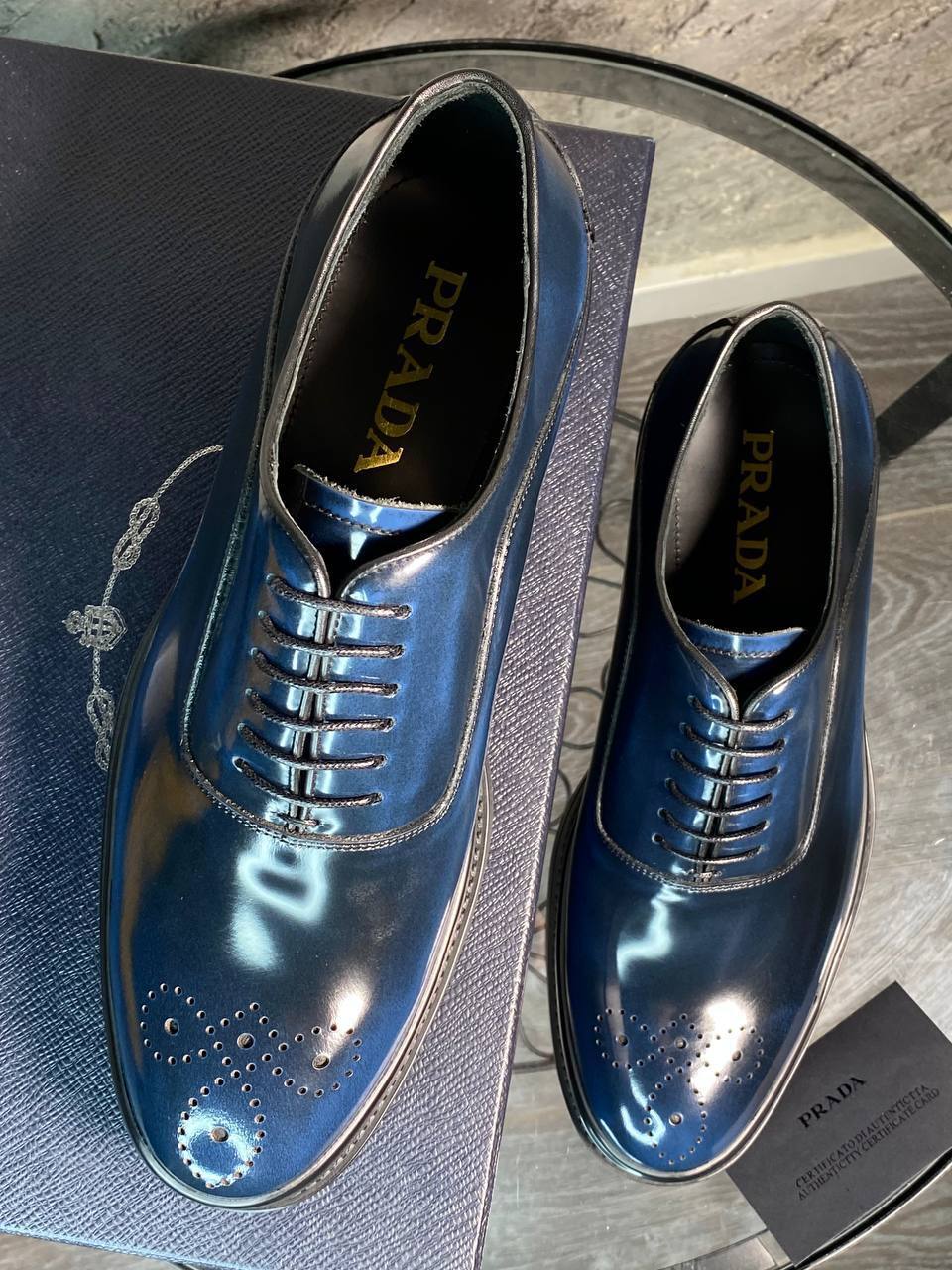 Классические оксфорды туфли Prada BP-53816 Классические оксфорды туфли Prada BP-53816