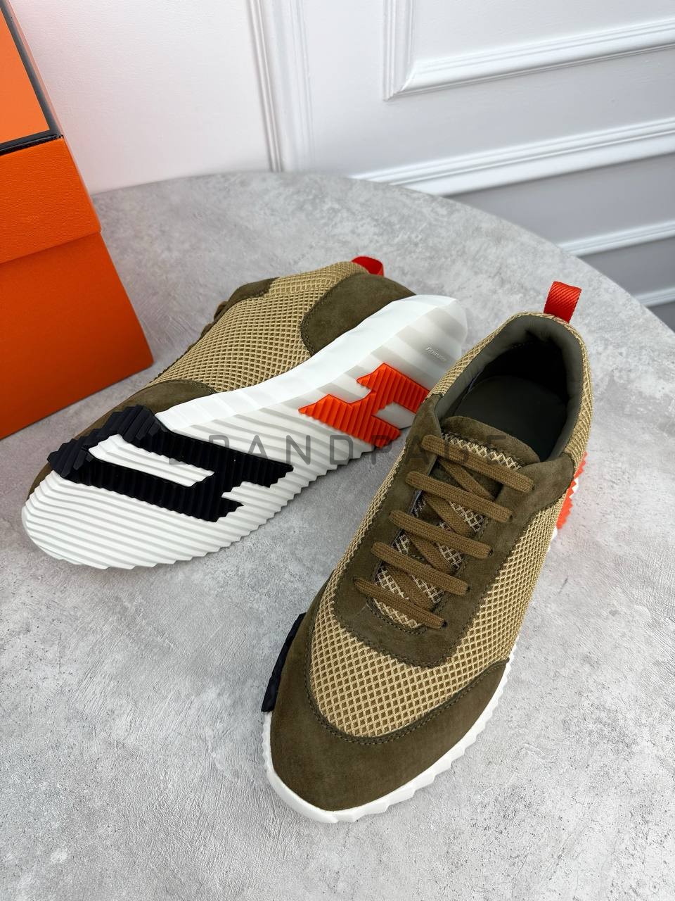 Кожаные кроссовки Brioni BPLUX12452 Кожаные кроссовки Brioni BPLUX12452