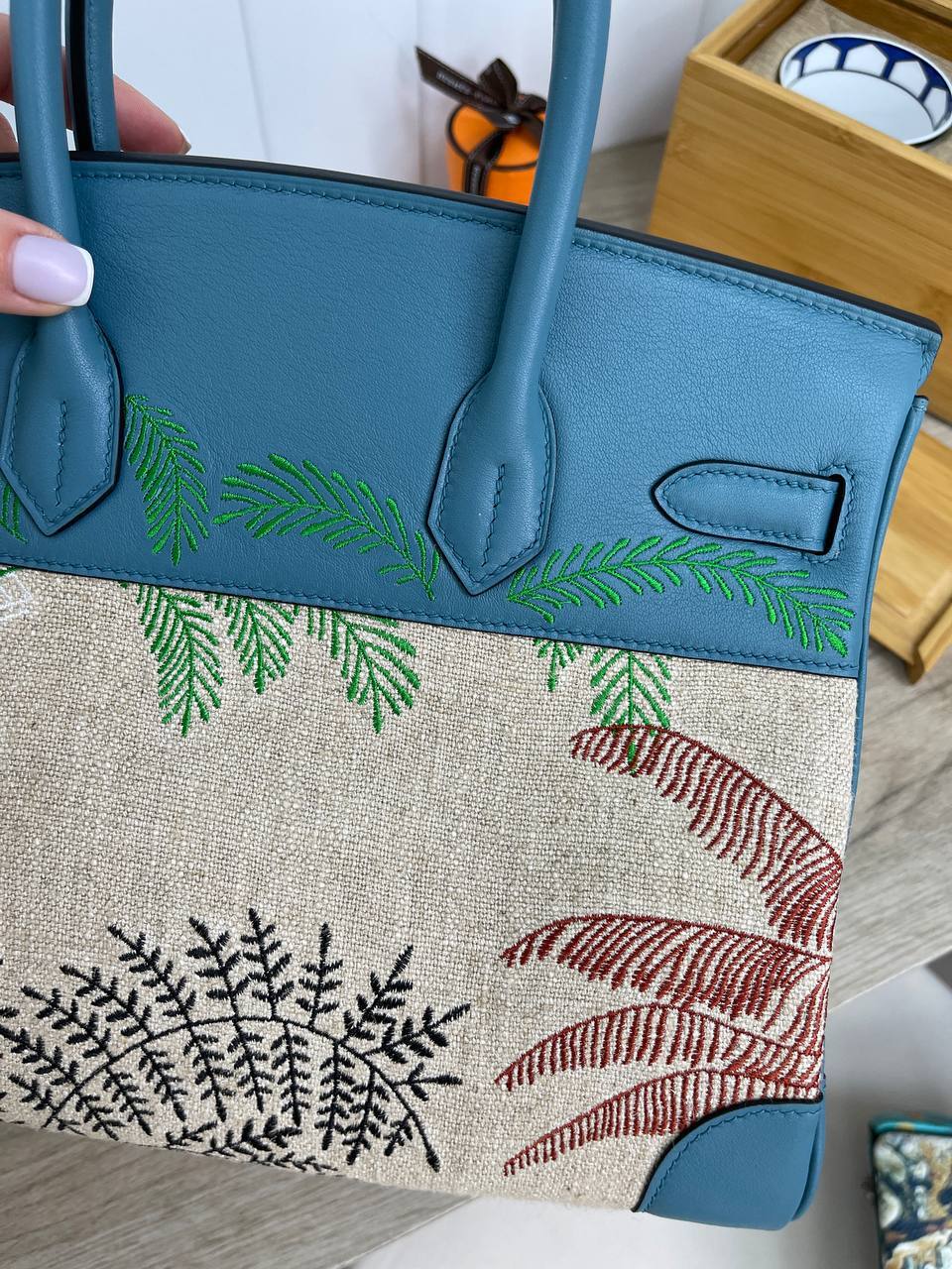 Трендовая сумка Birkin женская 30 см, GHW, Hermes BP-28574 Трендовая сумка Birkin женская 30 см, GHW, Hermes BP-28574