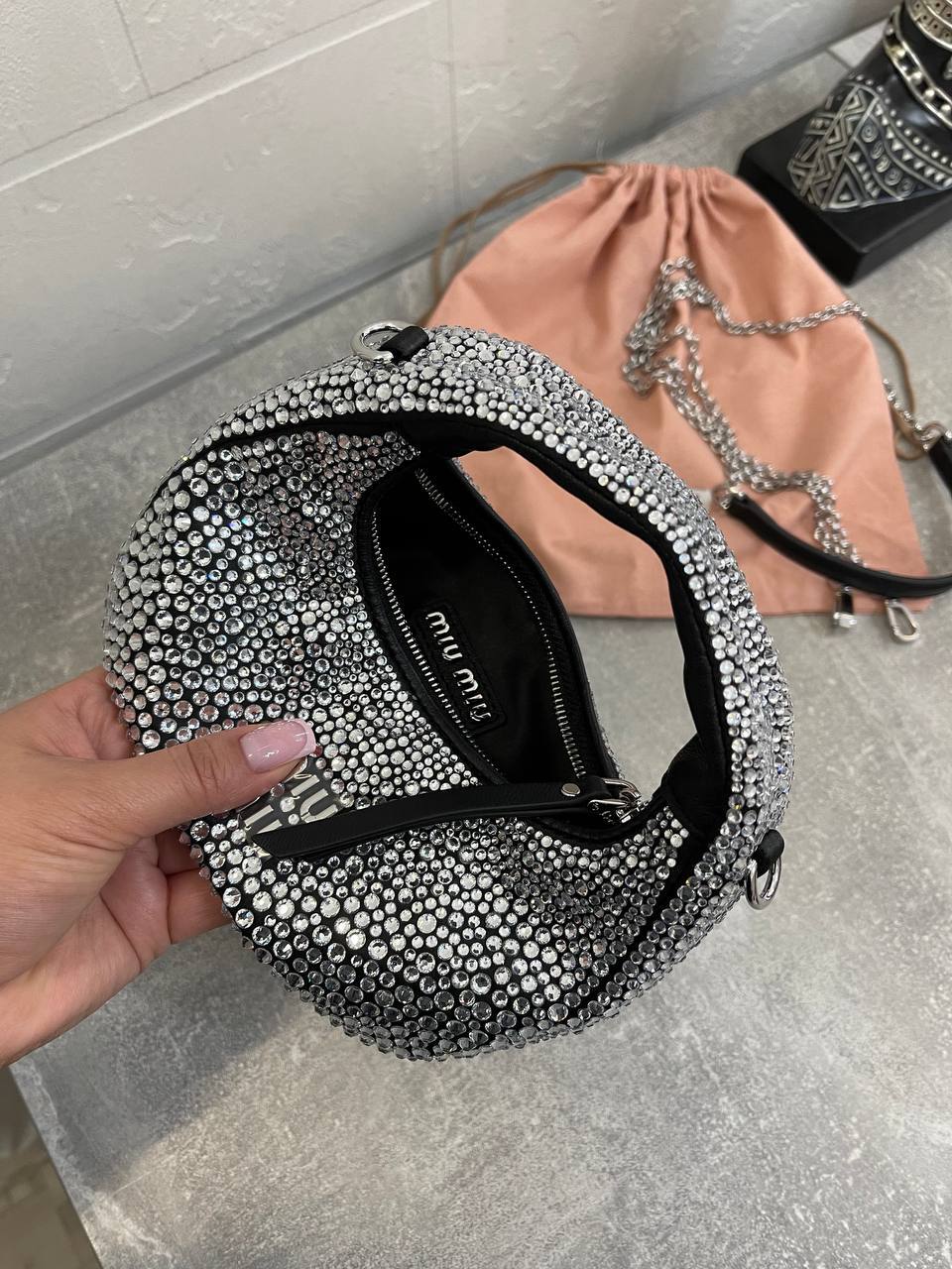 Модная женская сумка 18 см Miu Miu BP-48927 Модная женская сумка 18 см Miu Miu BP-48927