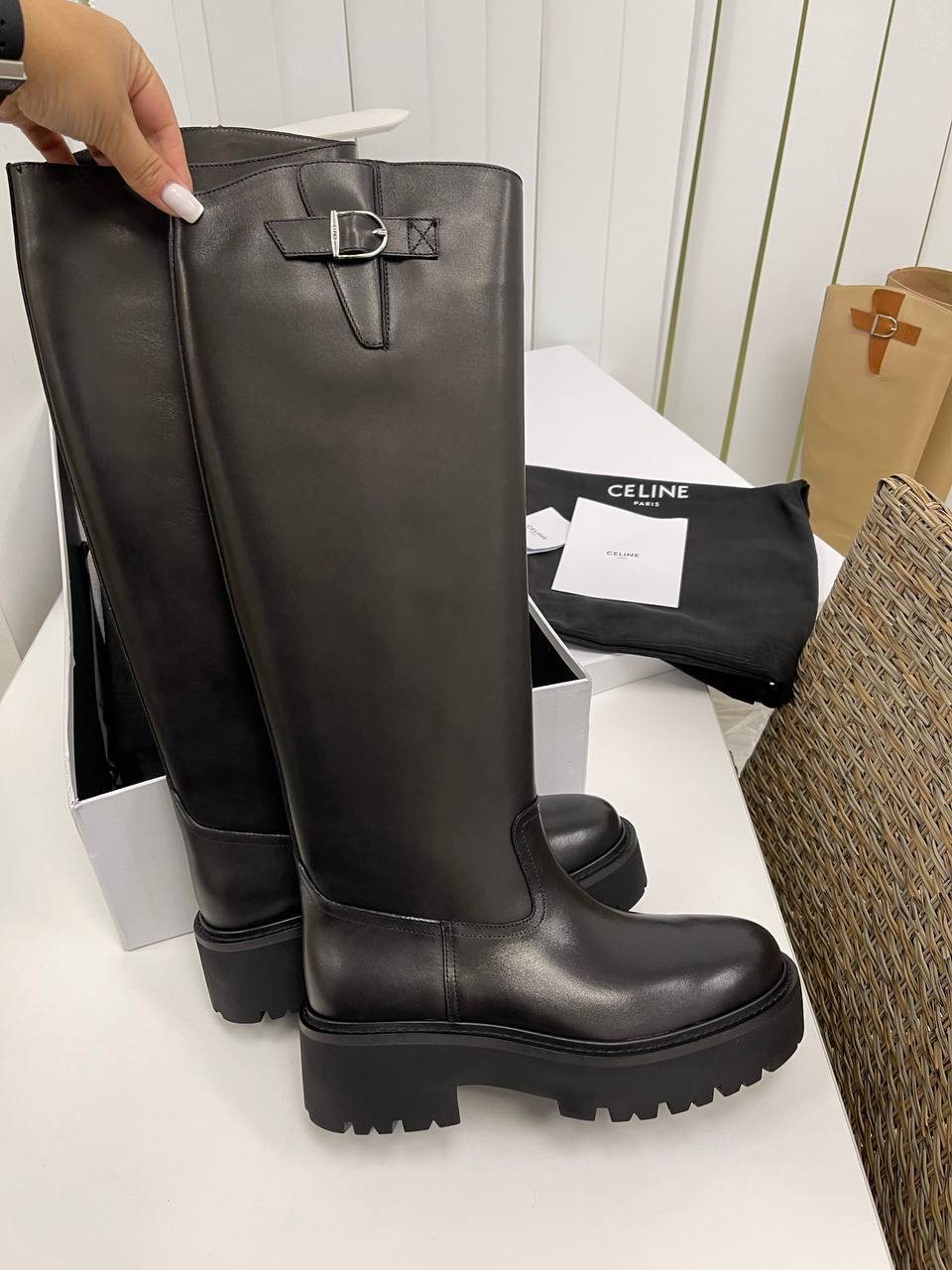 Дизайнерские сапоги Celine BP-19735 Дизайнерские сапоги Celine BP-19735