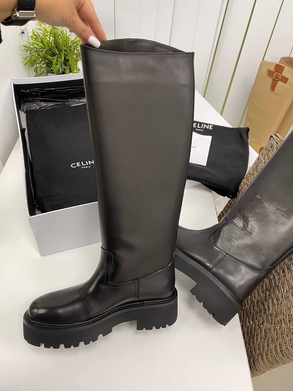 Дизайнерские сапоги Celine BP-19735 Дизайнерские сапоги Celine BP-19735