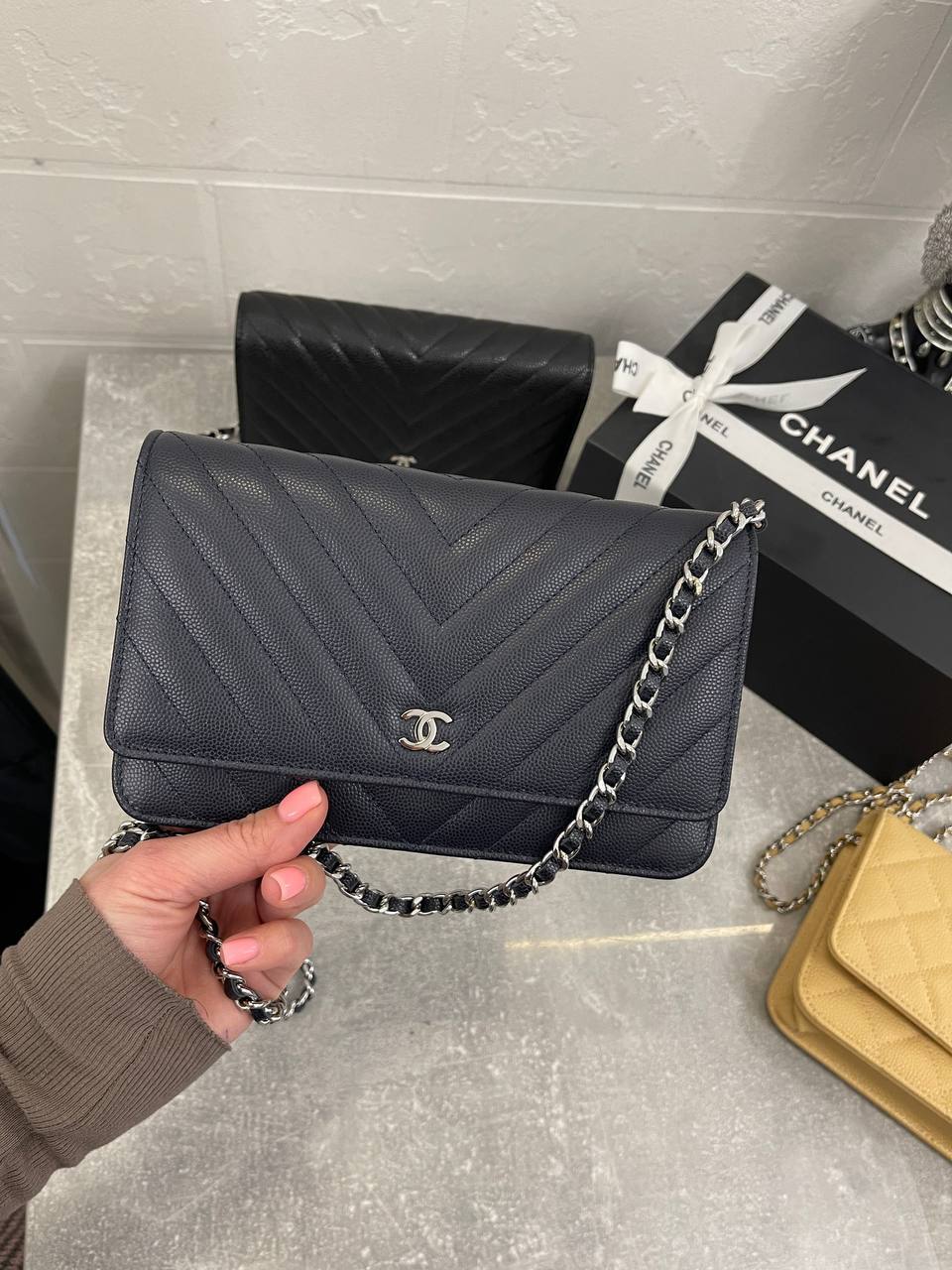 Женская сумка Chanel WOC BP-48383, премиум Женская сумка Chanel WOC BP-48383, премиум