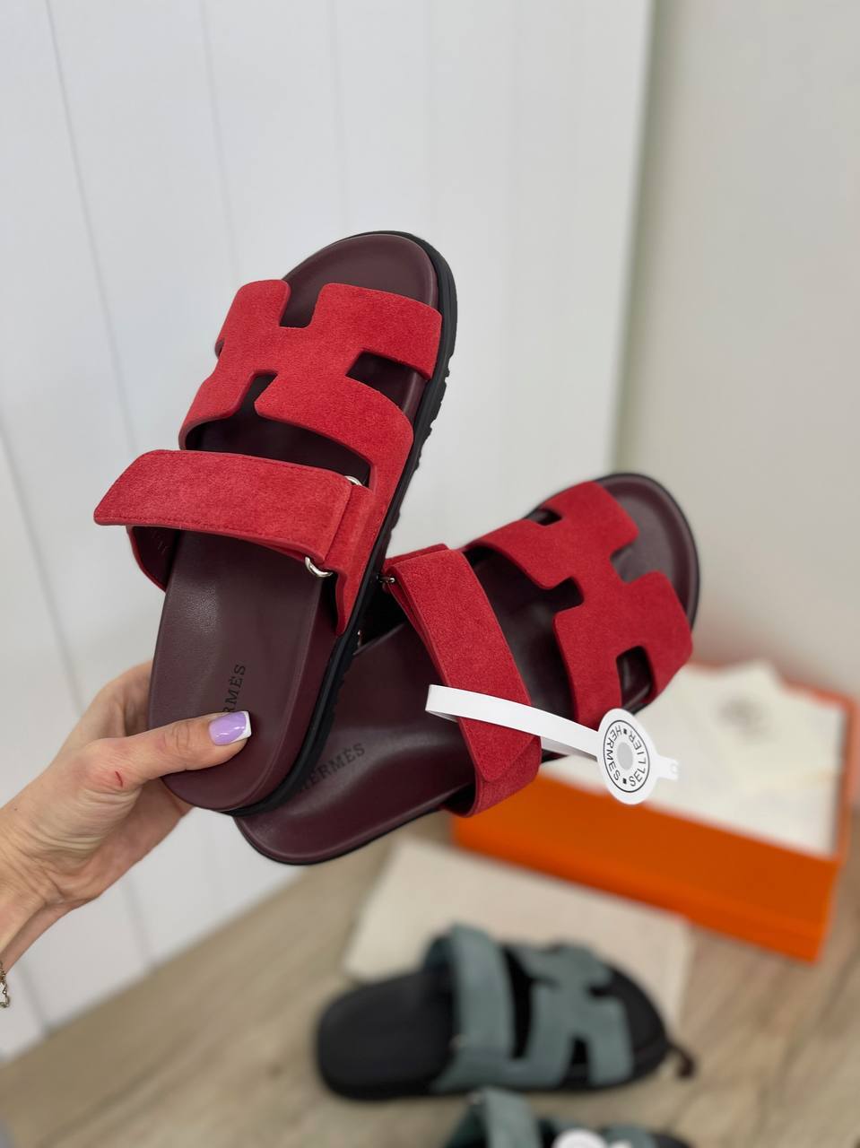 Трендовые сандалии Hermes BP-31617 Трендовые сандалии Hermes BP-31617