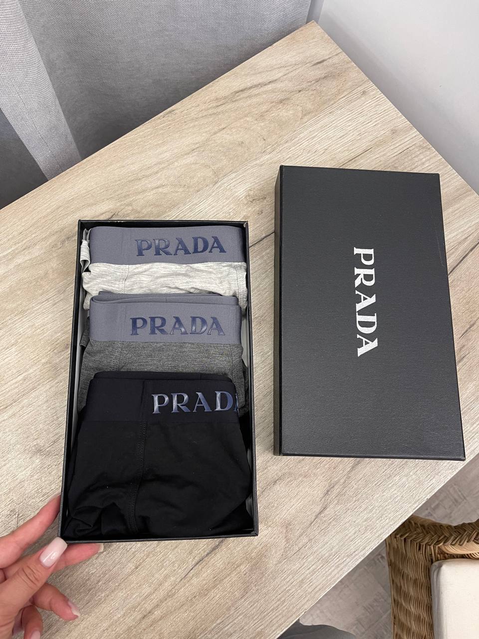 Комплект боксеров из трех штук Prada BP-45700 Комплект боксеров из трех штук Prada BP-45700