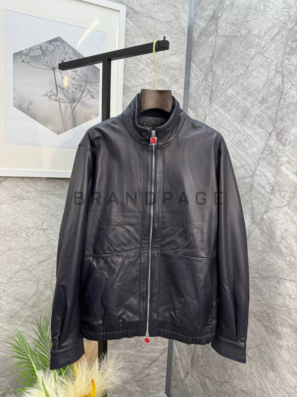 Кожаная куртка из кожи ягненка Kiton BPLUX5595 Кожаная куртка из кожи ягненка Kiton BPLUX5595